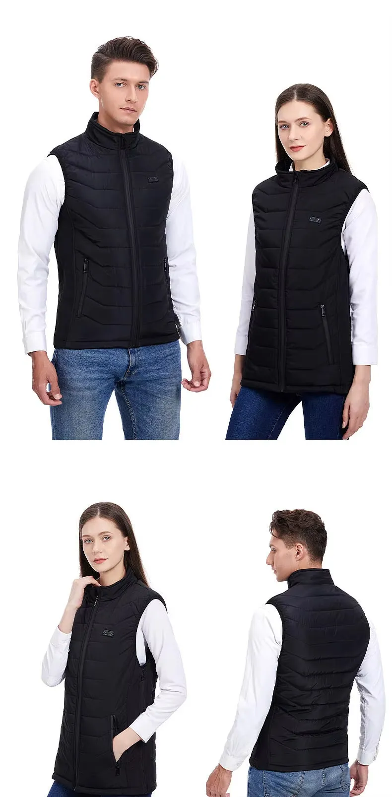 11 Area Dual Control Heated Gilet