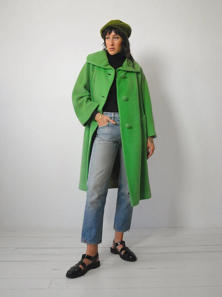 1950's Lilli Ann Shamrock Mohair Coat