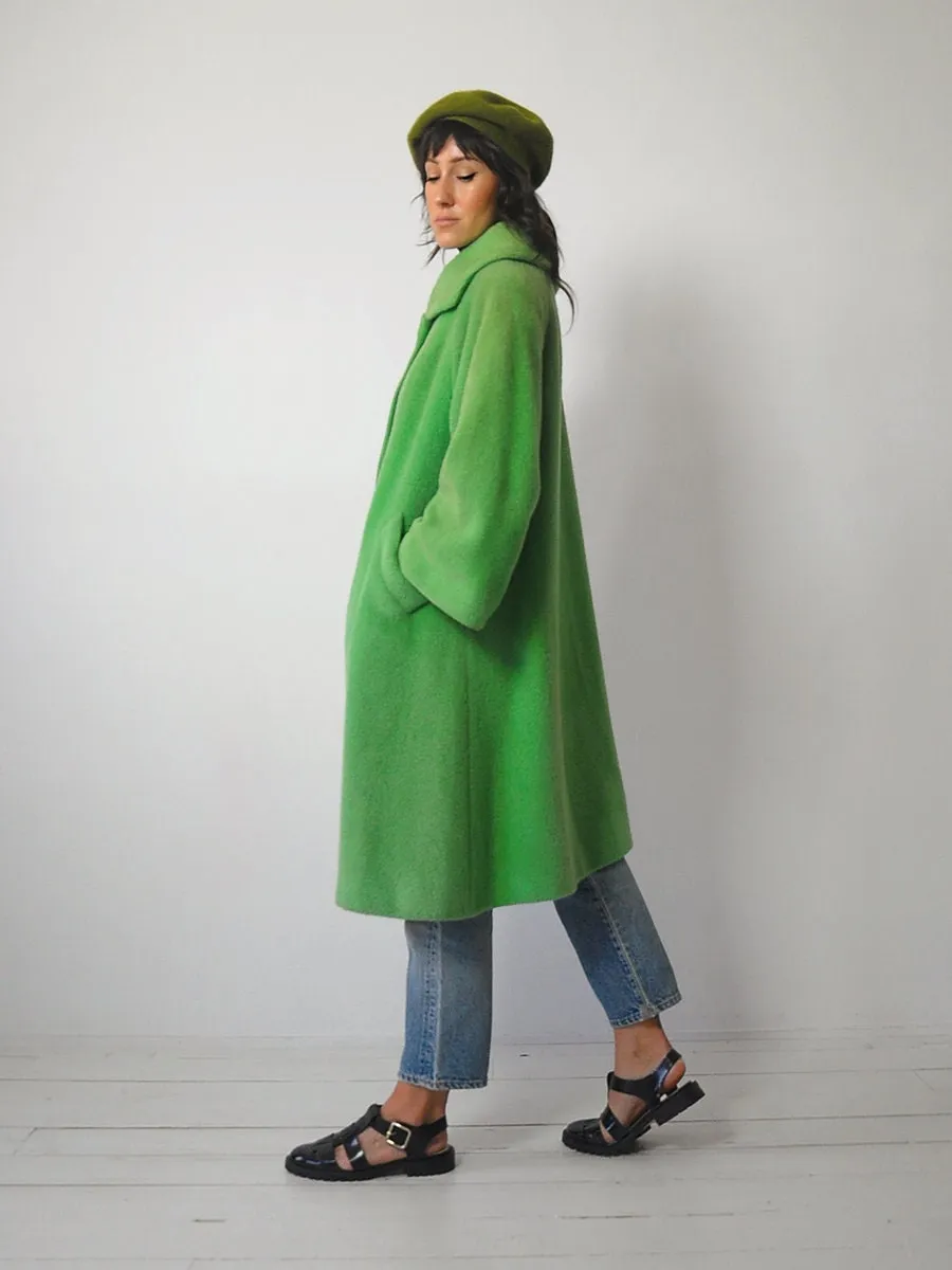 1950's Lilli Ann Shamrock Mohair Coat