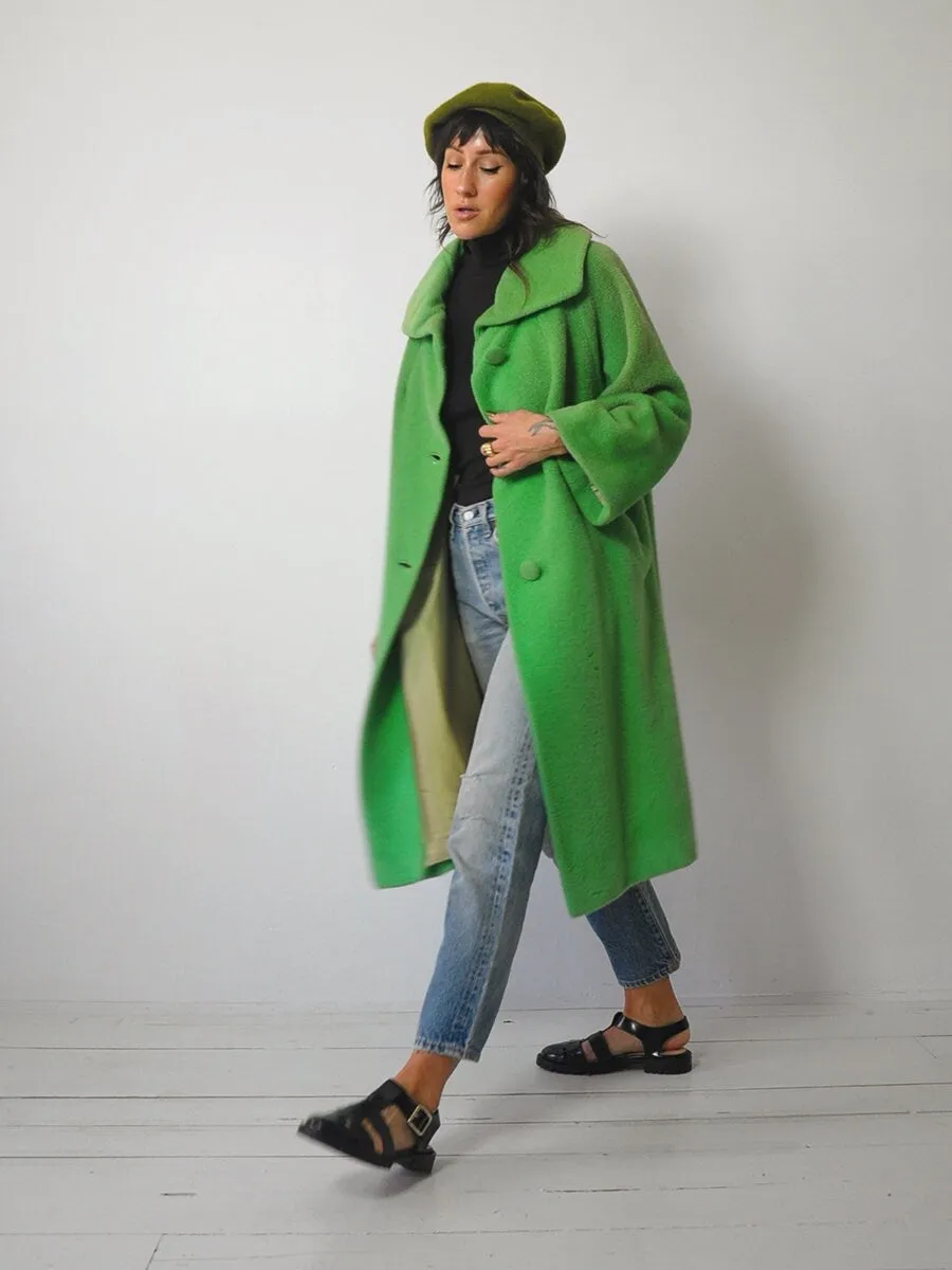 1950's Lilli Ann Shamrock Mohair Coat