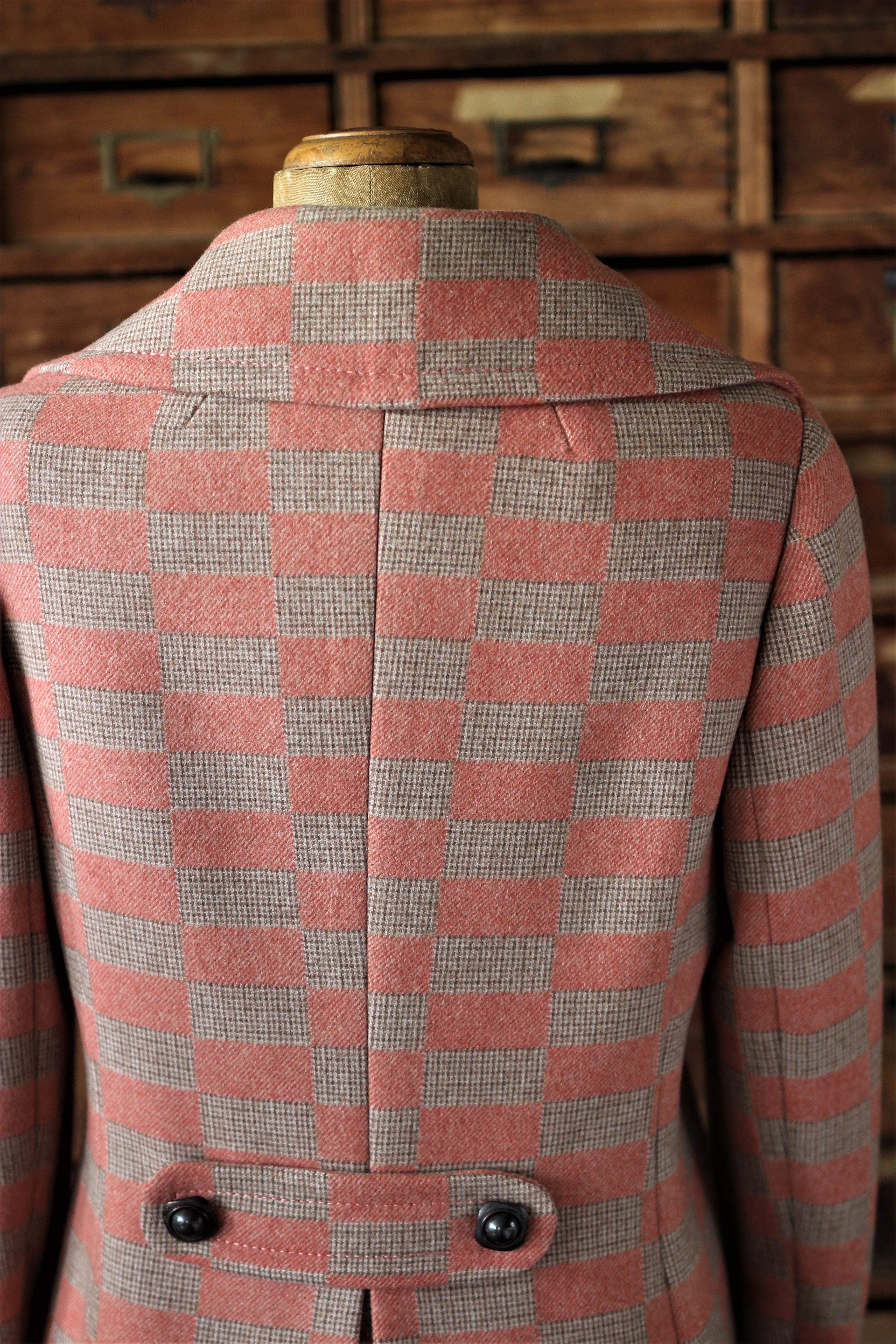 1970s Double Breasted Wool Coat, made in Italy//Size M