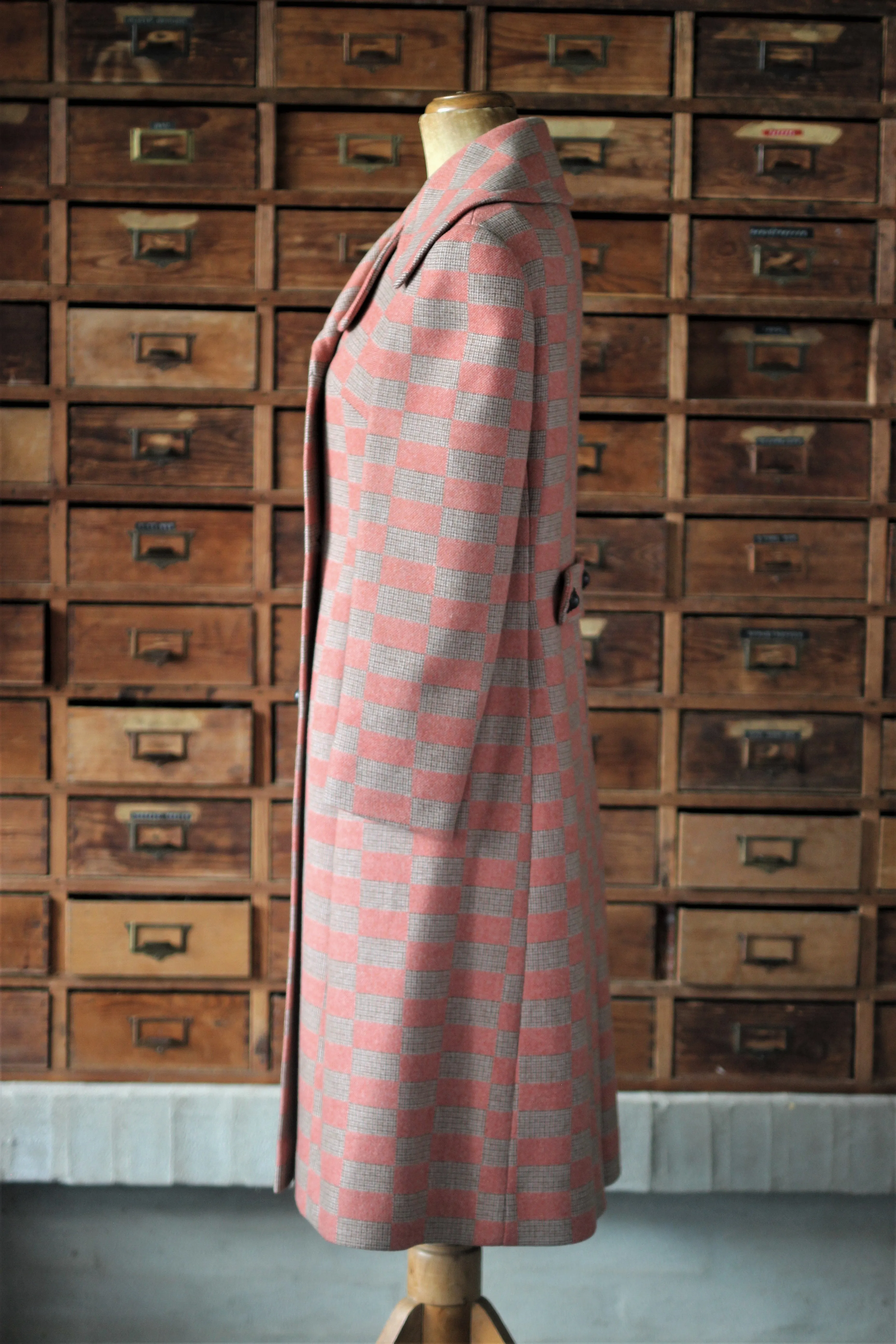 1970s Double Breasted Wool Coat, made in Italy//Size M