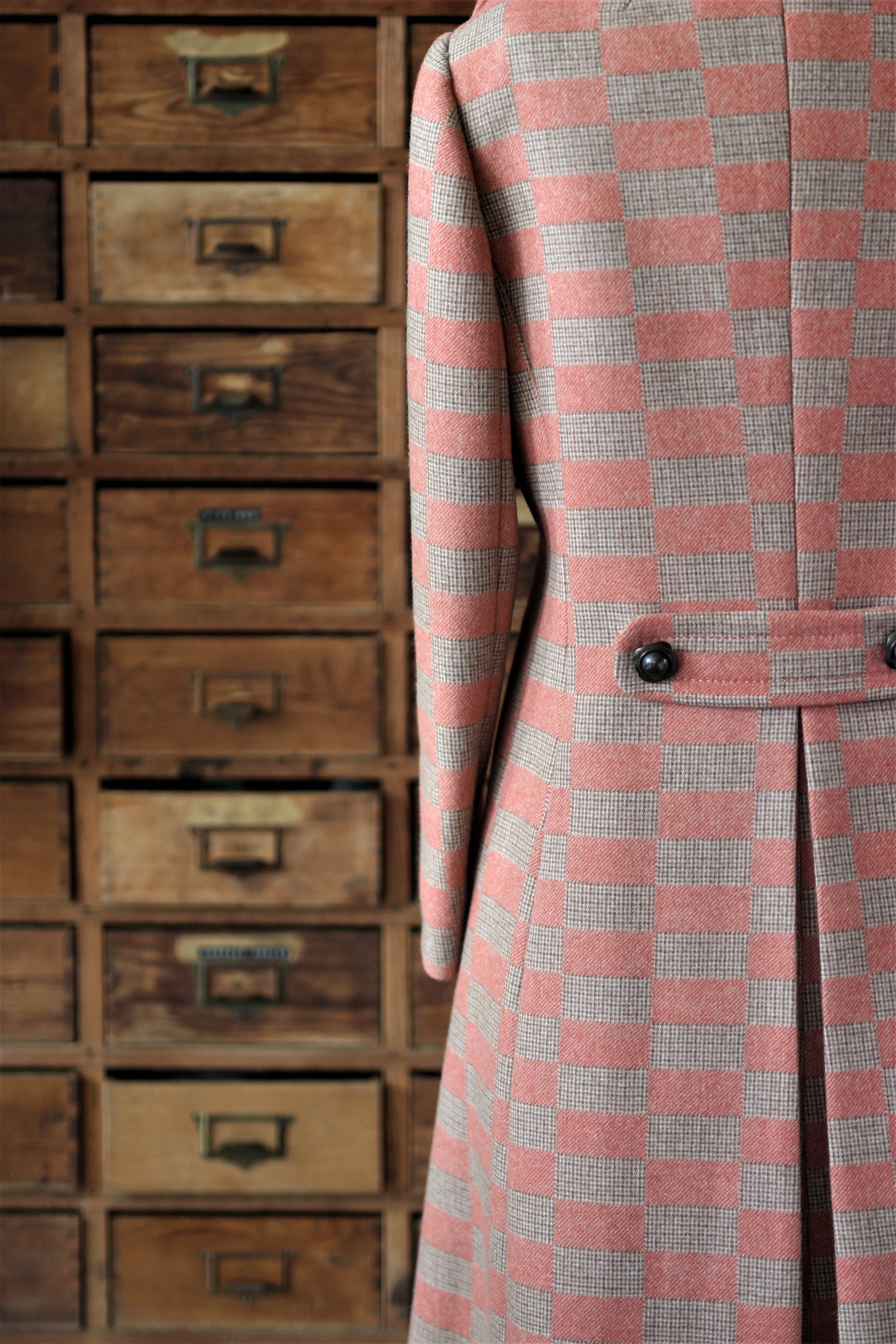 1970s Double Breasted Wool Coat, made in Italy//Size M