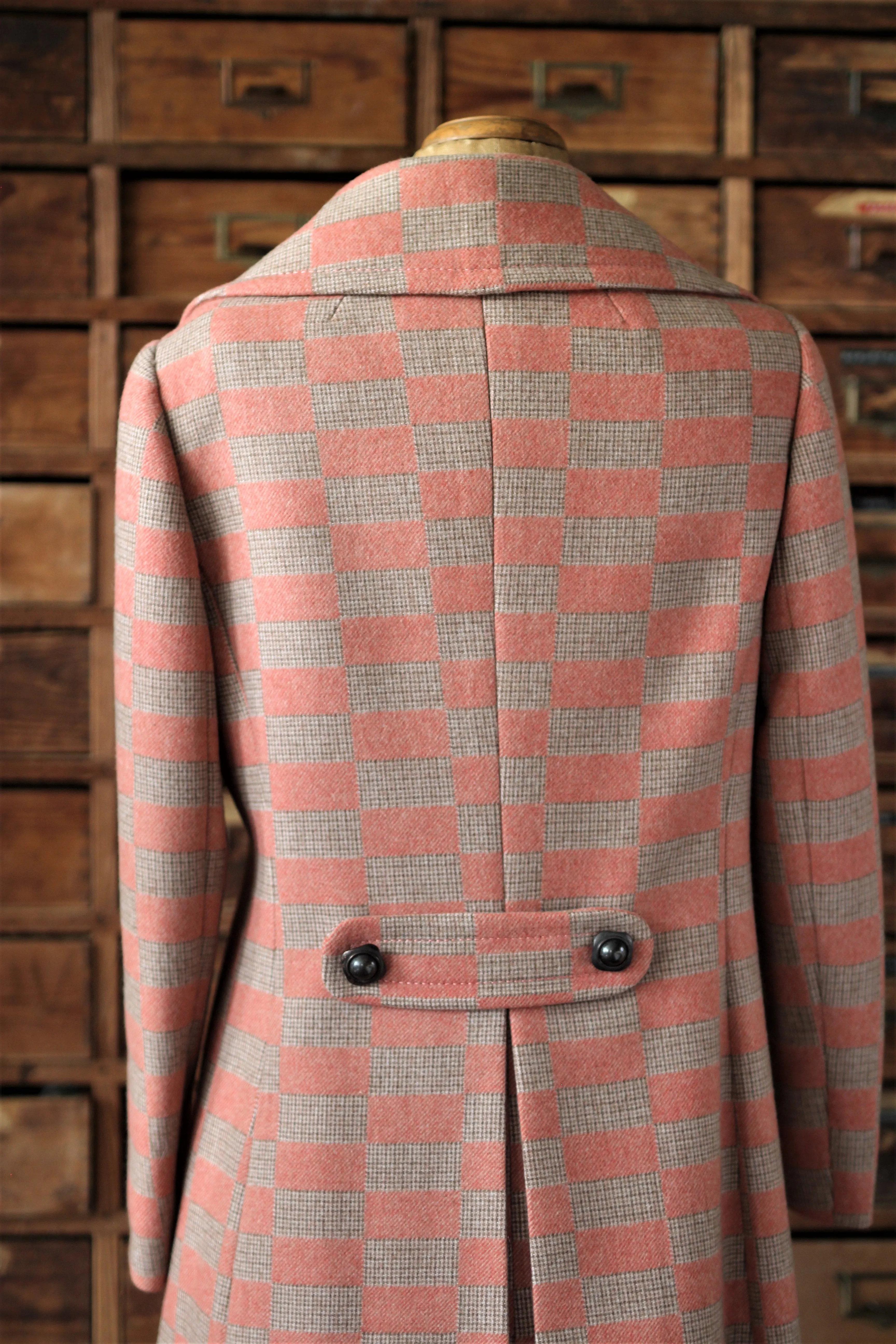 1970s Double Breasted Wool Coat, made in Italy//Size M