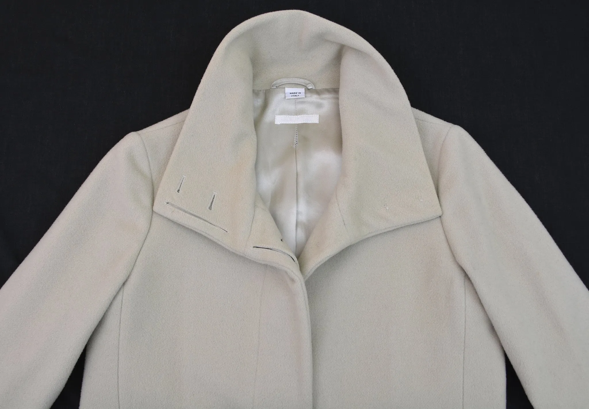 1997 Virgin Wool Funnel Neck Chesterfield Coat