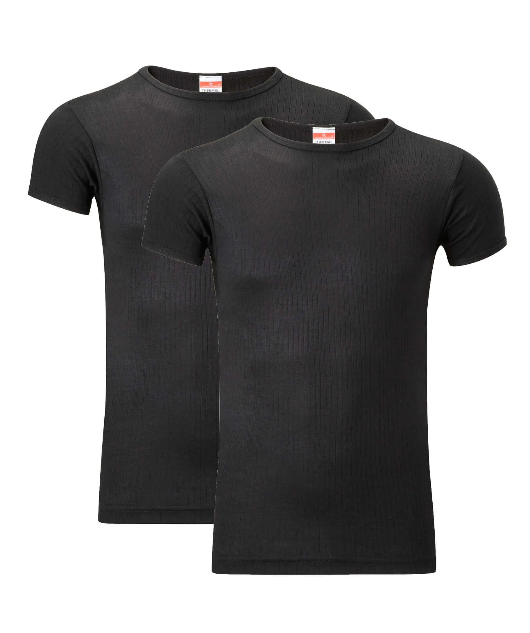 2 Pack Mens Thermal T Shirts Warm Winter Baselayer Insulating Yarn Soft Brushed Inner Perfect for Outdoor Activities Hiking Skiing by Heatwave Thermalwear