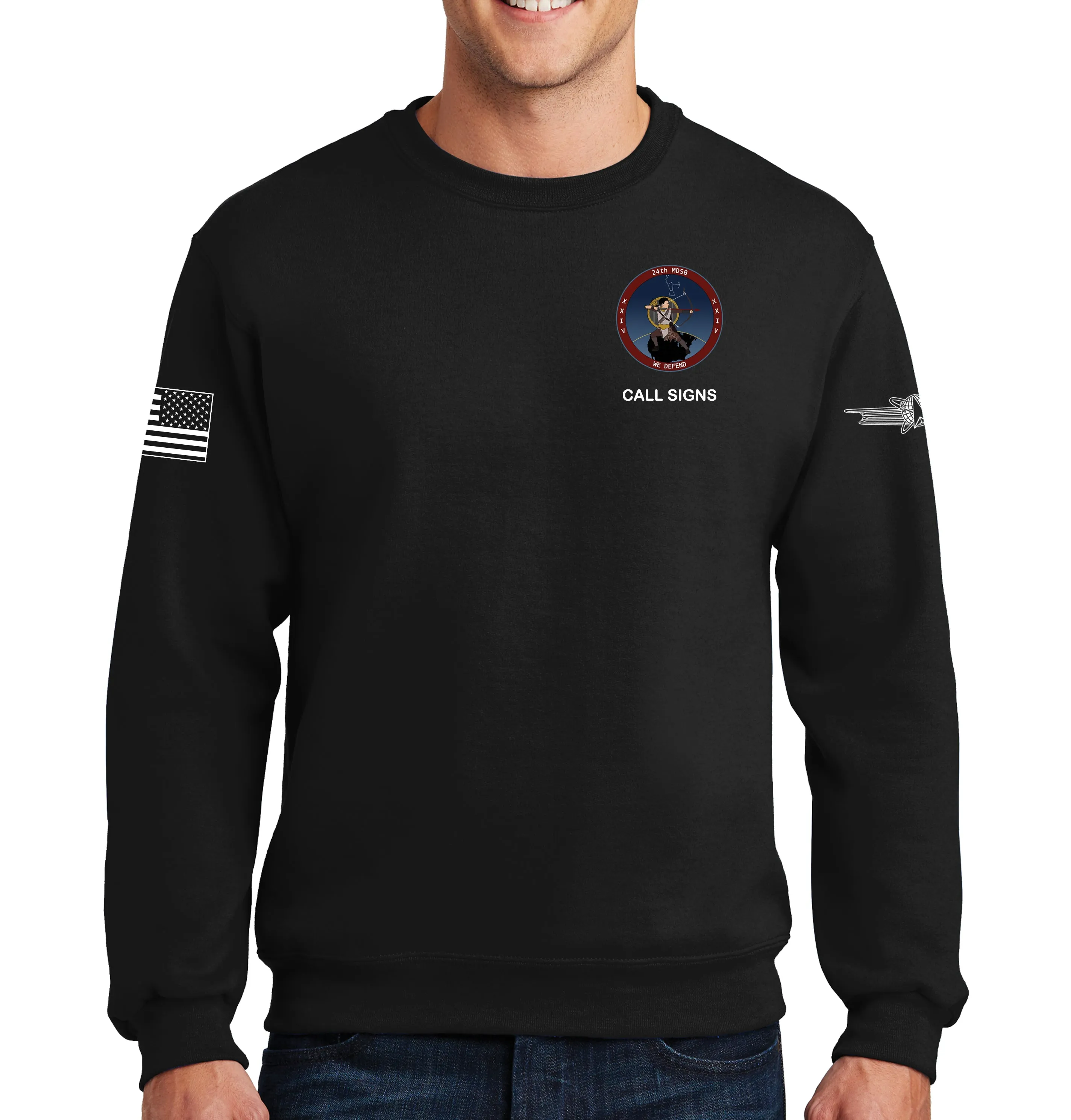 24th MDSB Crewneck Unisex Sweatshirt. This shirt IS approved for PT.