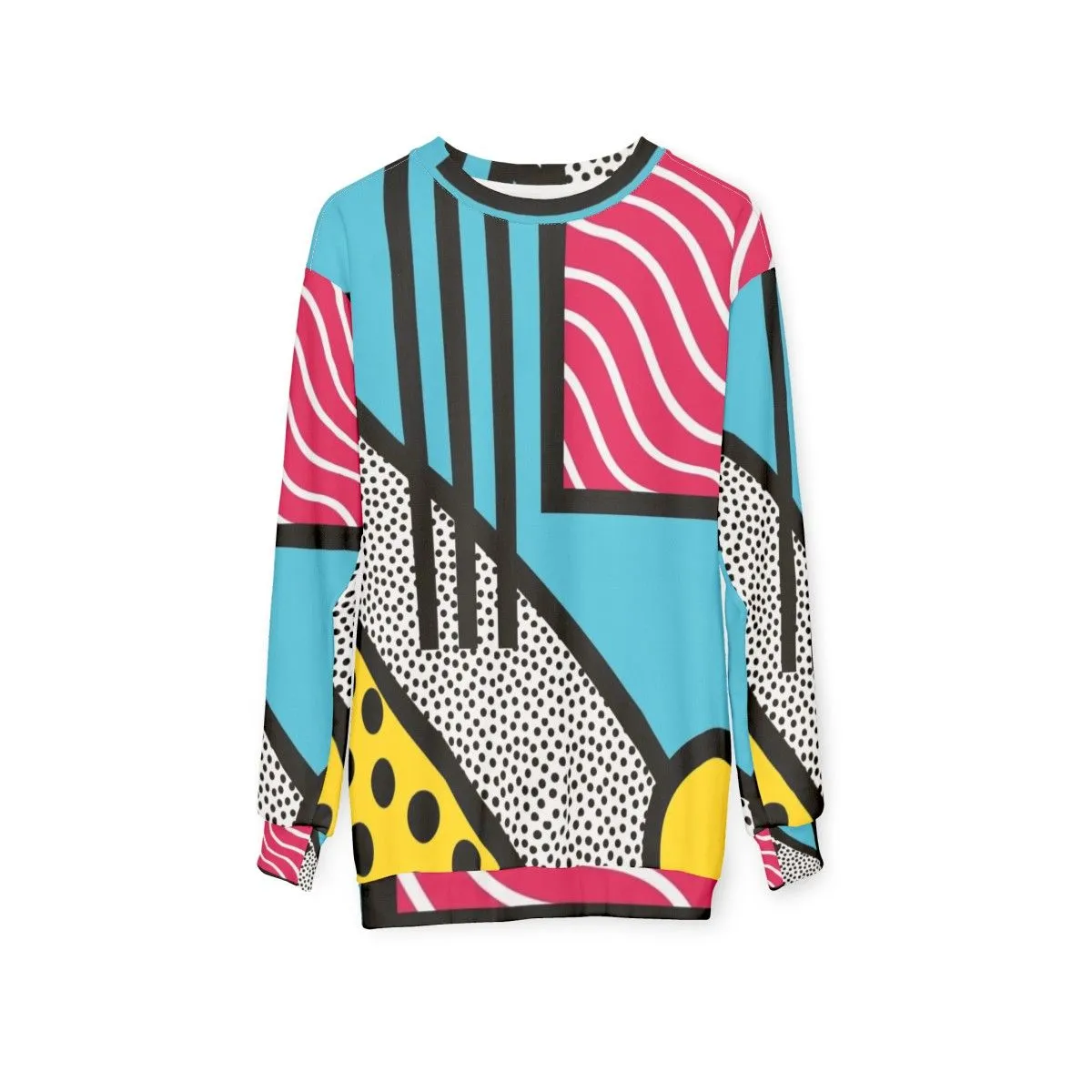 Abstract 80s Memphis Pop Art Graphics Sweatshirt