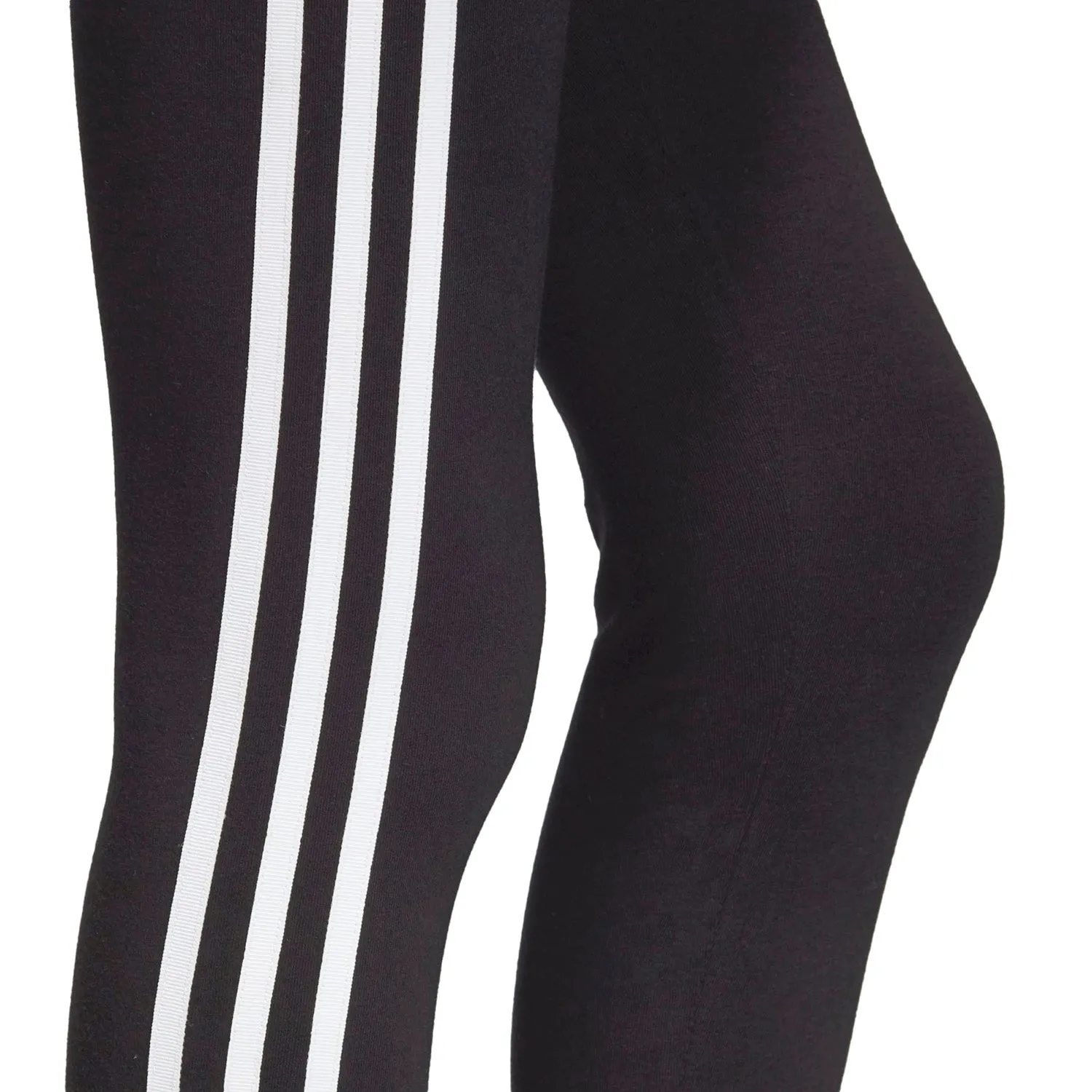 Adidas 3 Stripes Kids'/Girls' Leggings Pants Black-White