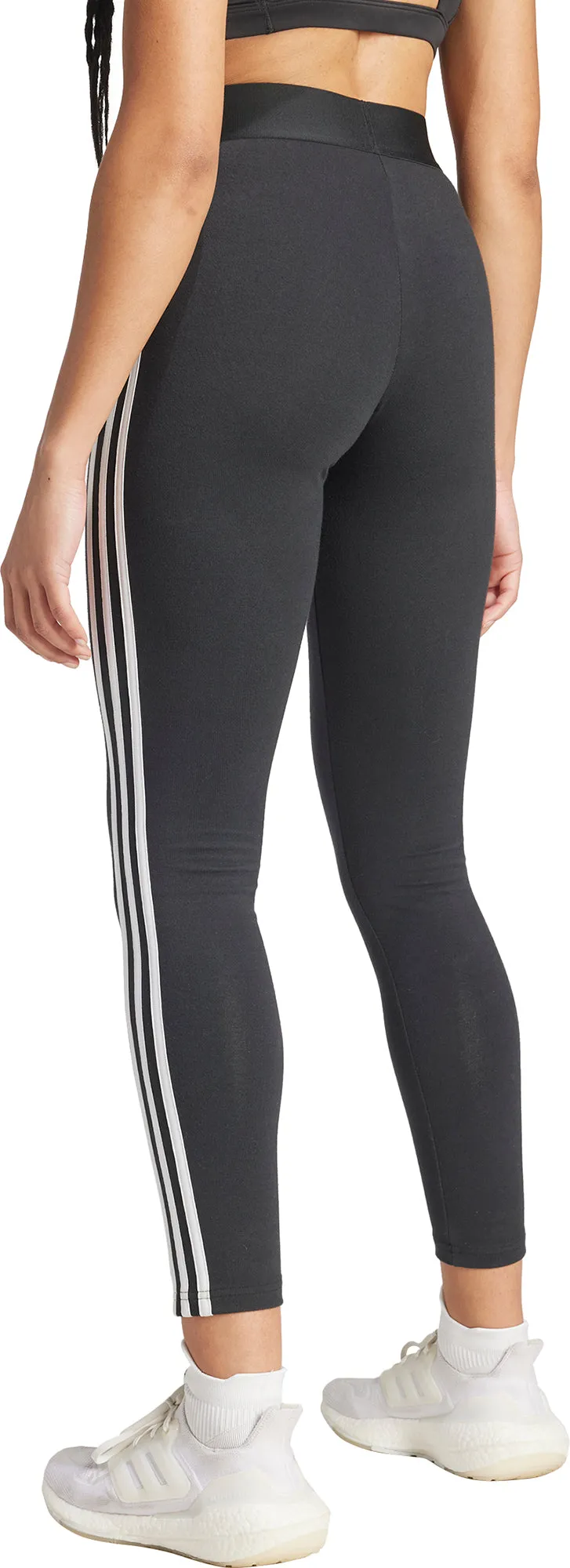 adidas 3 Stripes Womens Long Training Tights - Black