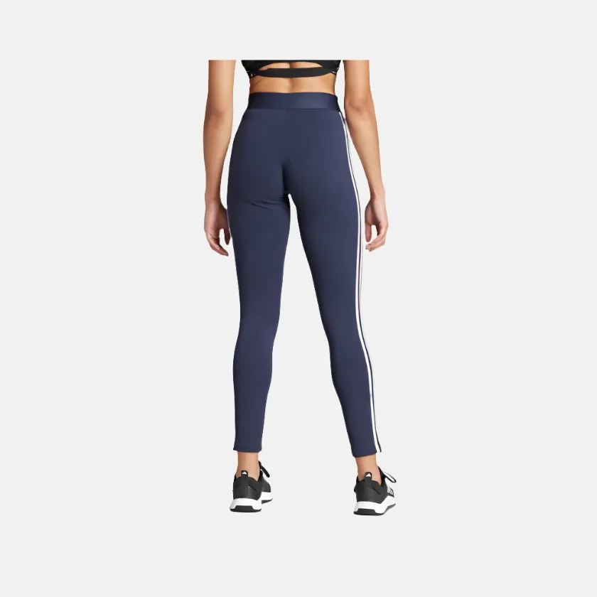 Adidas 3 Stripes Women's sports Leggings -Legend Ink/White