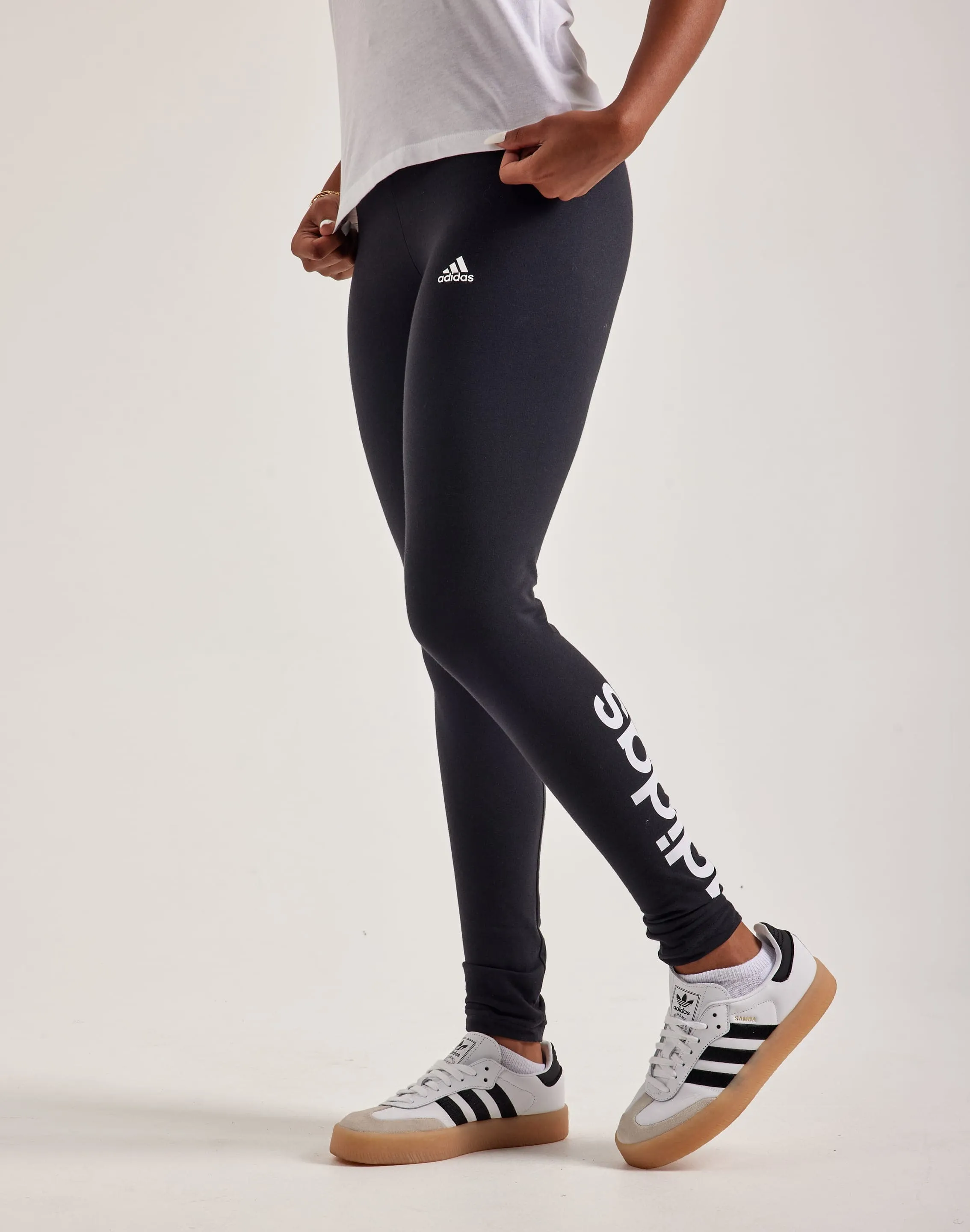 Adidas Essentials High-Waisted Logo Leggings