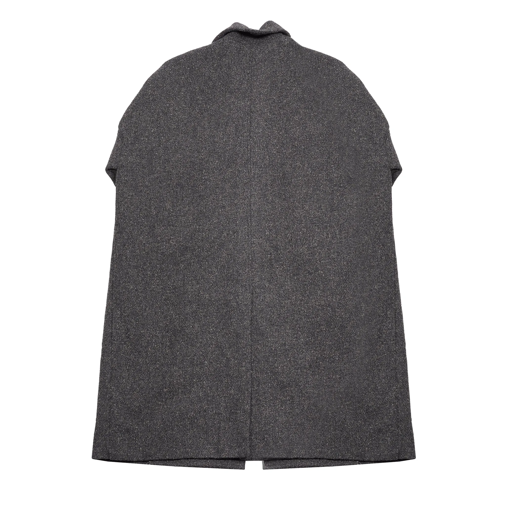 Album Di Famiglia Wool/Hemp Loose Coat in Pepper