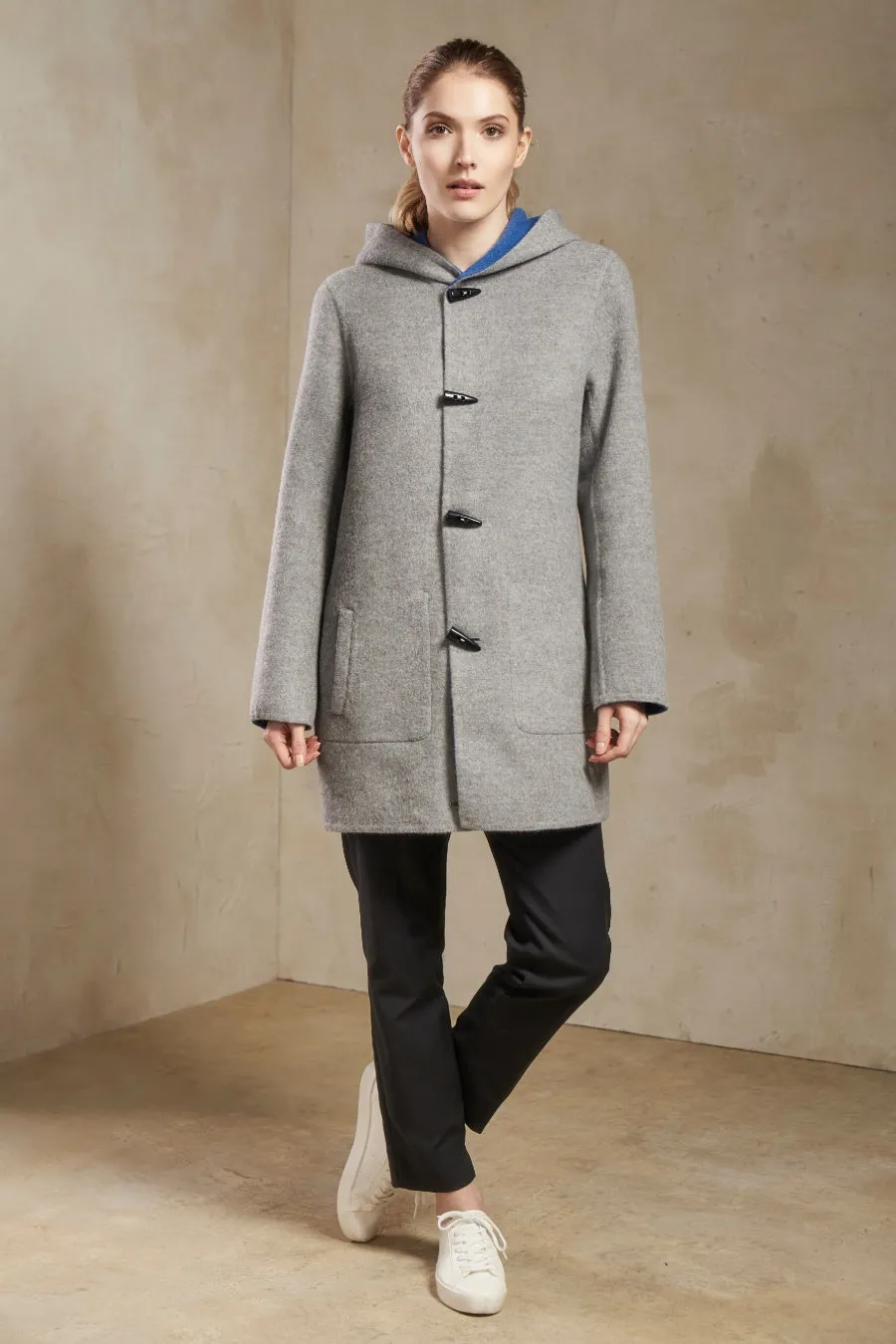 Anastasia Coat Baby Alpaca & Wool Color Atmosfera & Griggio