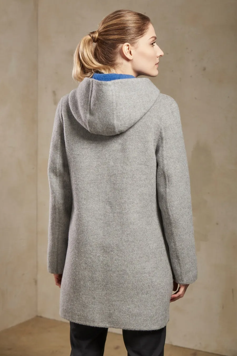 Anastasia Coat Baby Alpaca & Wool Color Atmosfera & Griggio