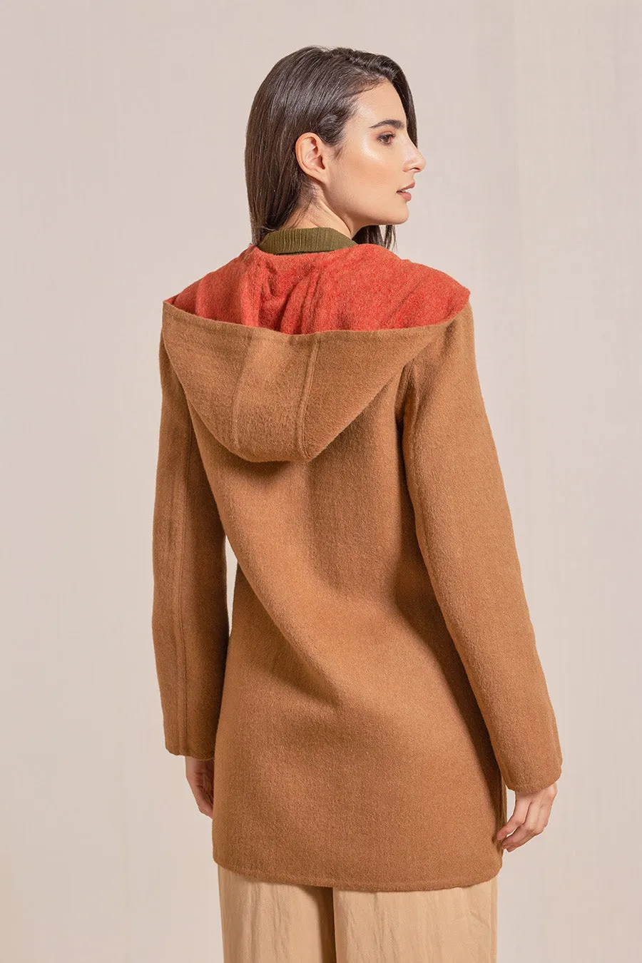 Anastasia Coat Baby Alpaca & Wool Color Secoya&Vicuna