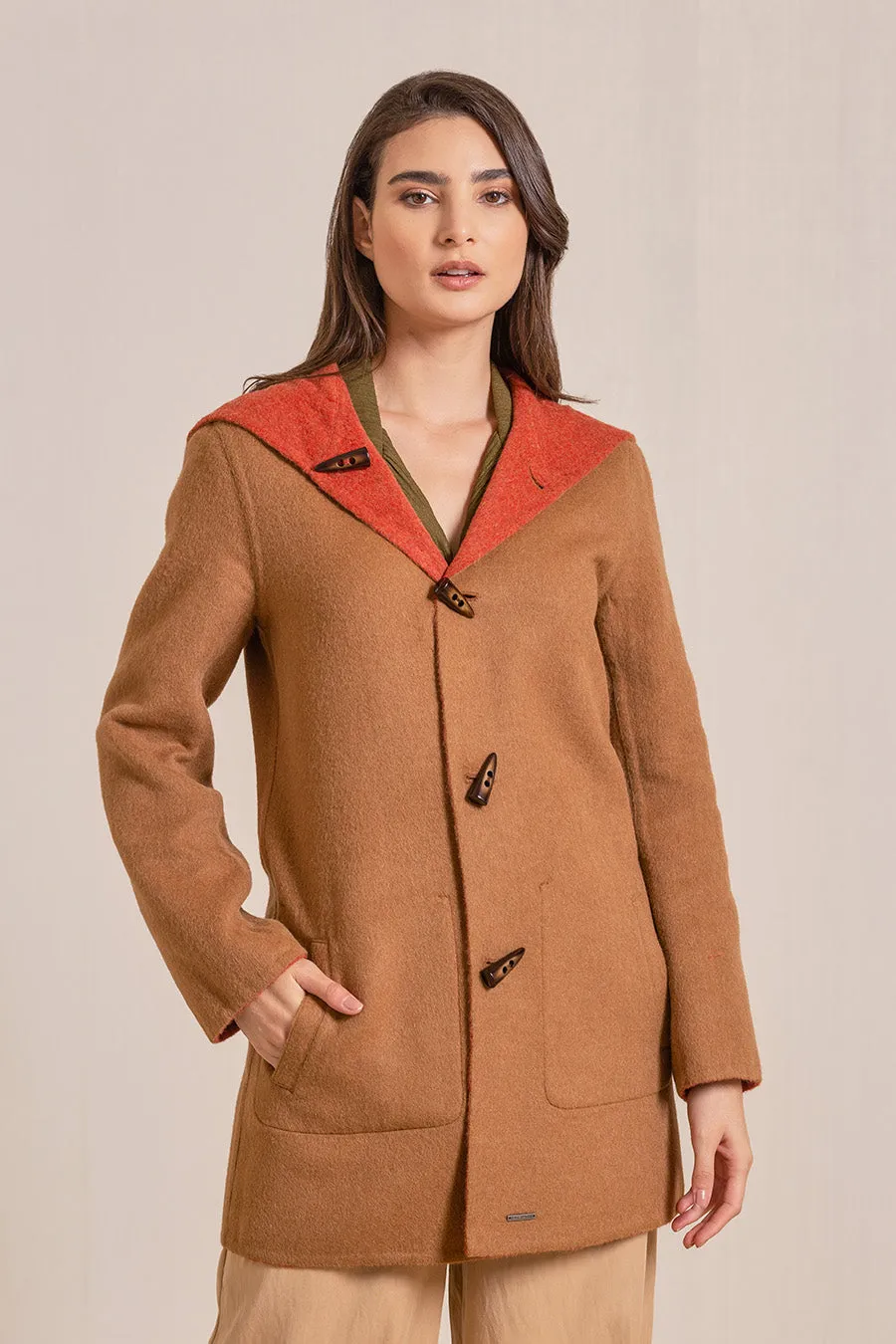 Anastasia Coat Baby Alpaca & Wool Color Secoya&Vicuna