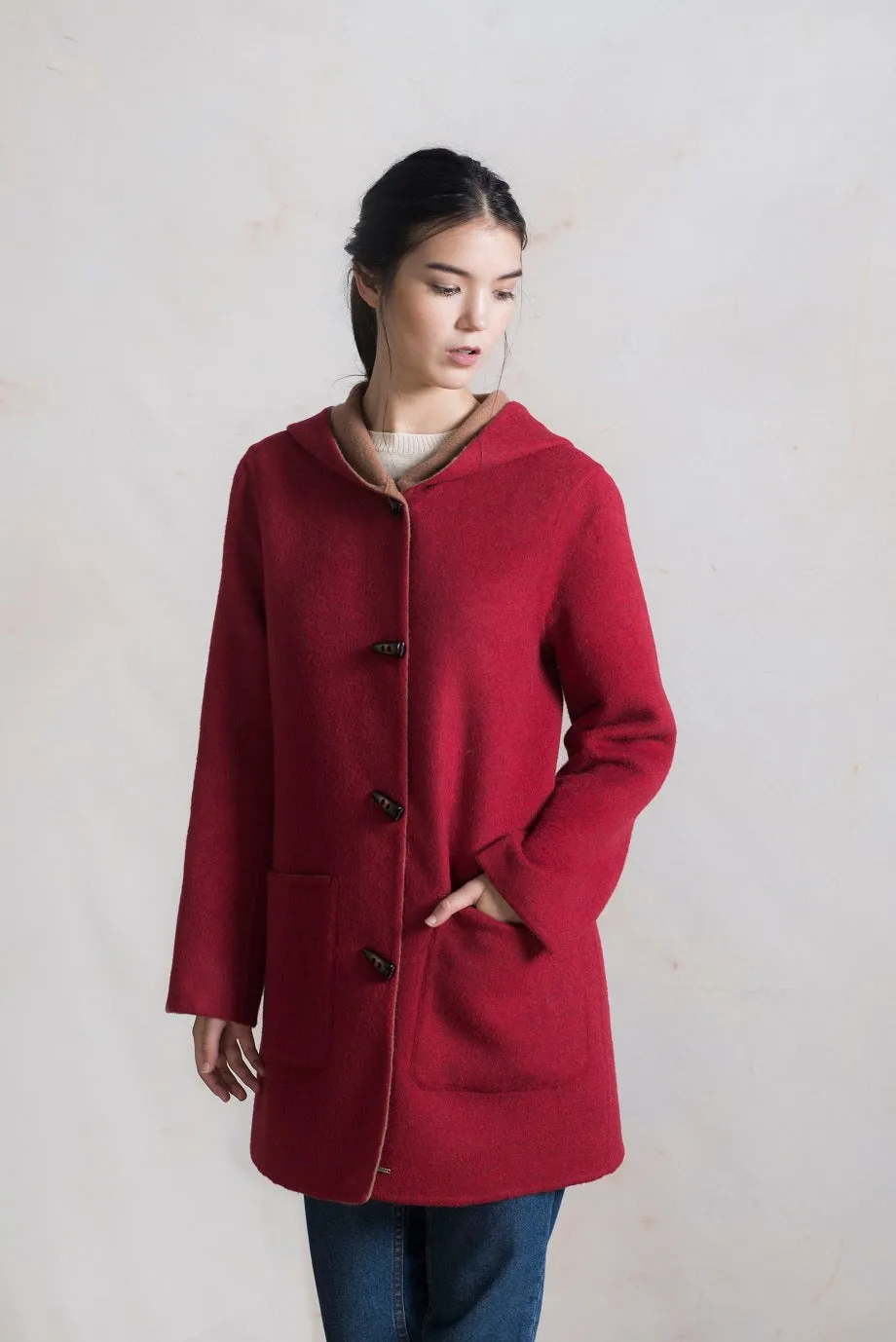 Anastasia Coat Baby Alpaca & Wool Color Torata & Camel