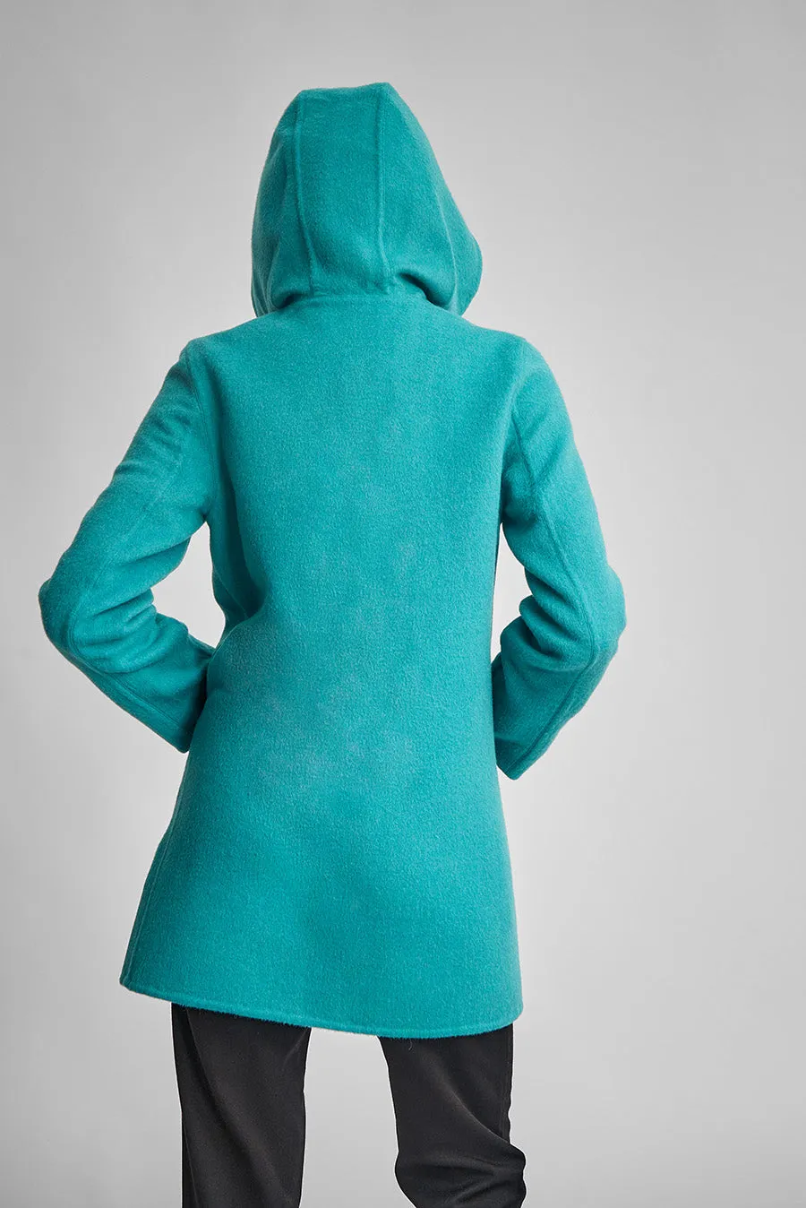 Anastasia Coat Wool & Baby Alpaca Color Beryl & Nuage