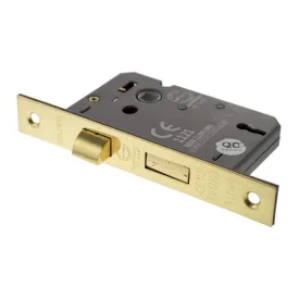 Atlantic 2.5" CE Elite 3 Lever Key Sashlock (Polished Brass)