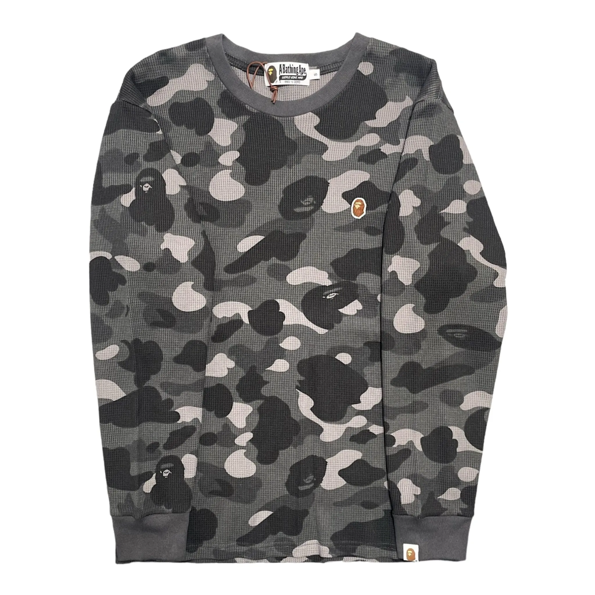 BAPE Color Camo Thermal Long Sleeve Tee Shirt (SS23) Grey