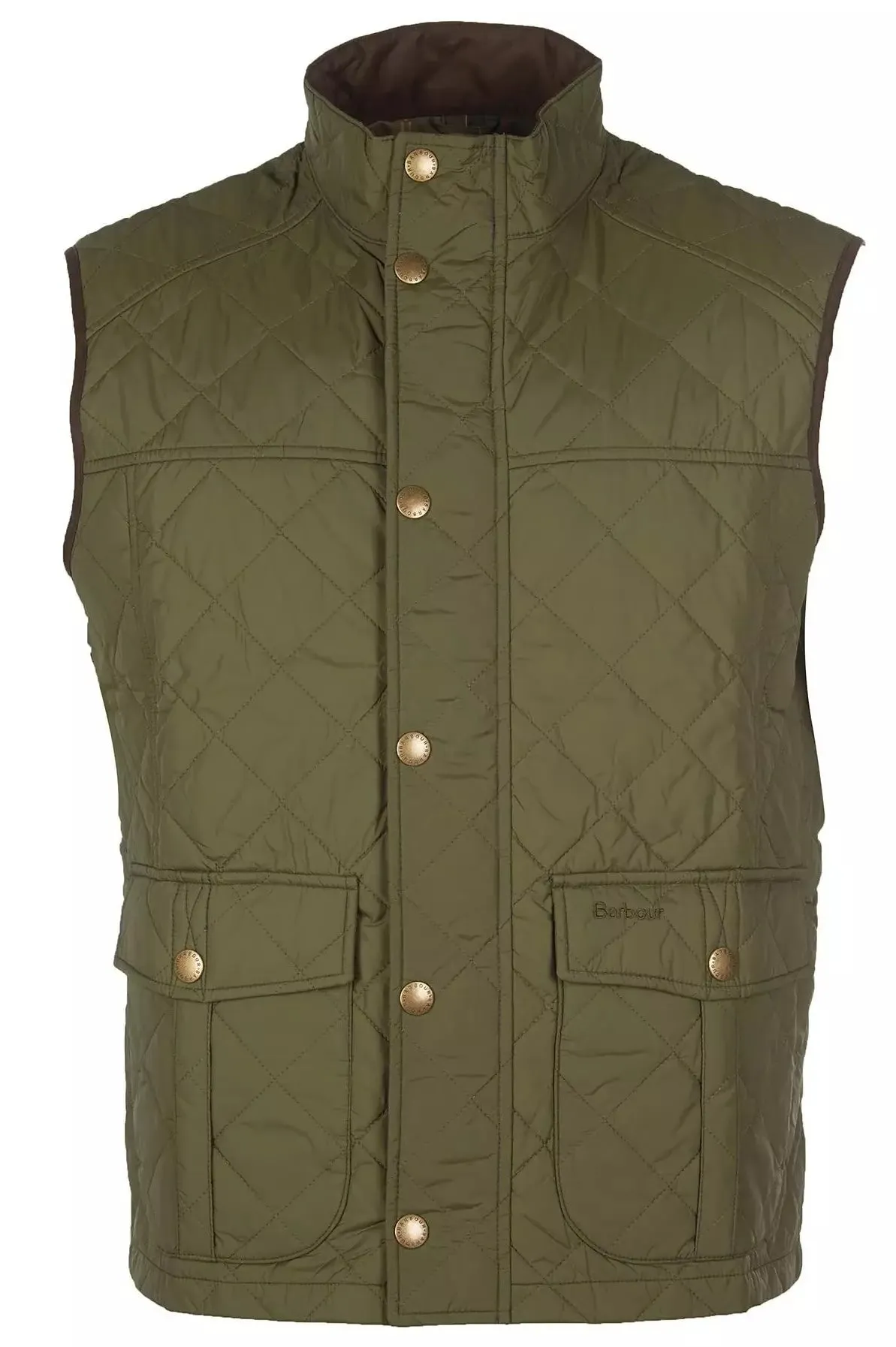 Barbour Gilet the Explorer in Mid Olive MGI0043OL51