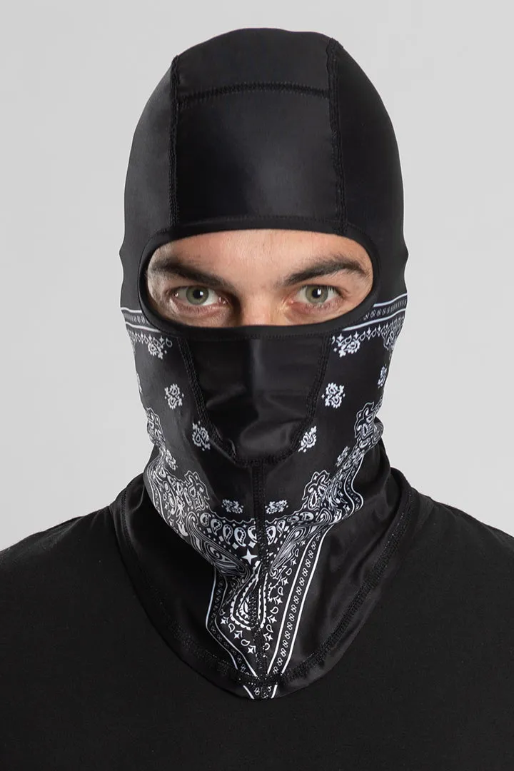 Black Paisley (Winter Weight) Balaclavas