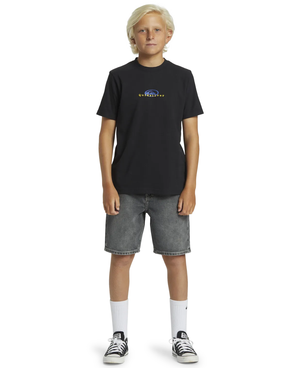 Boys Thermal Logo T-Shirt in Black