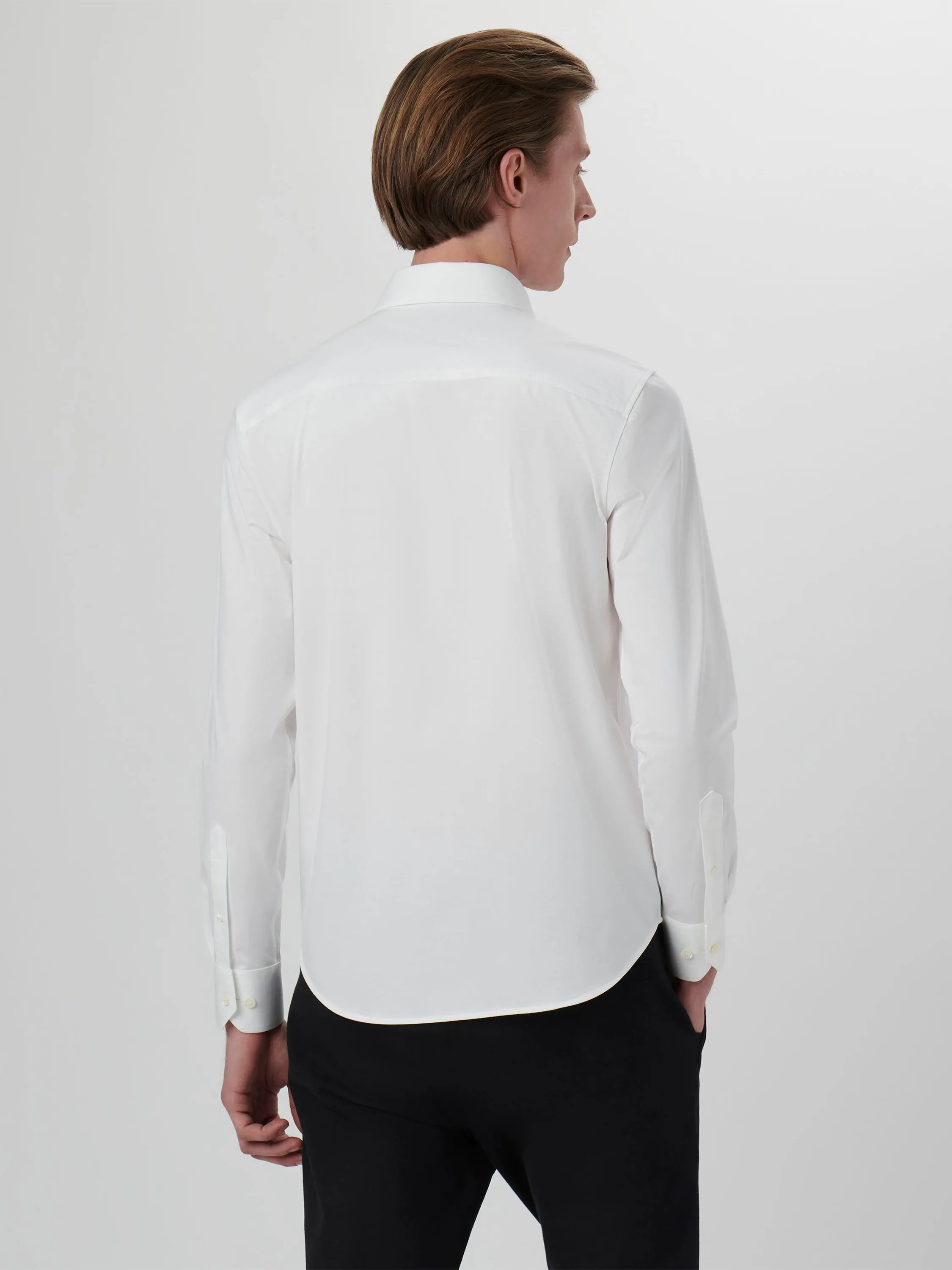 Bugatchi Ooohcotton Solid Sport Shirt - White