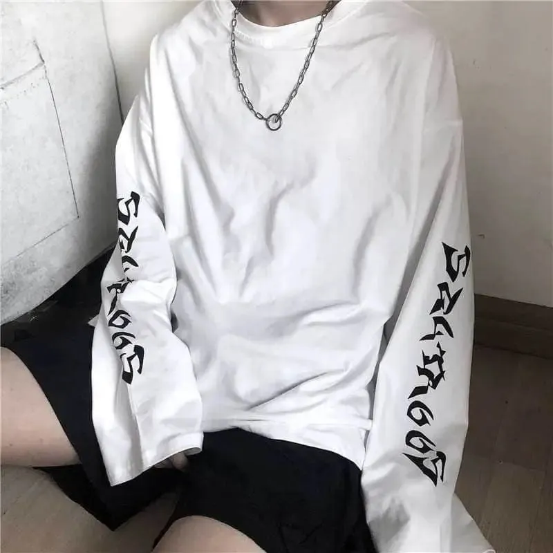 Cartoon Letters Graphic Sweatshirt