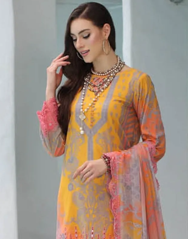 Charizma Reem Embroidered Luxury Lawn – CR4-04