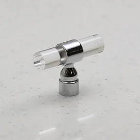 Chiaro Knob - Polished Chrome on Lucite