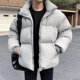 Chicmy-Korean style, Korean men's outfit, minimalist style, street fashion Winter Outfits PADDED PUFFER JACKET COAT