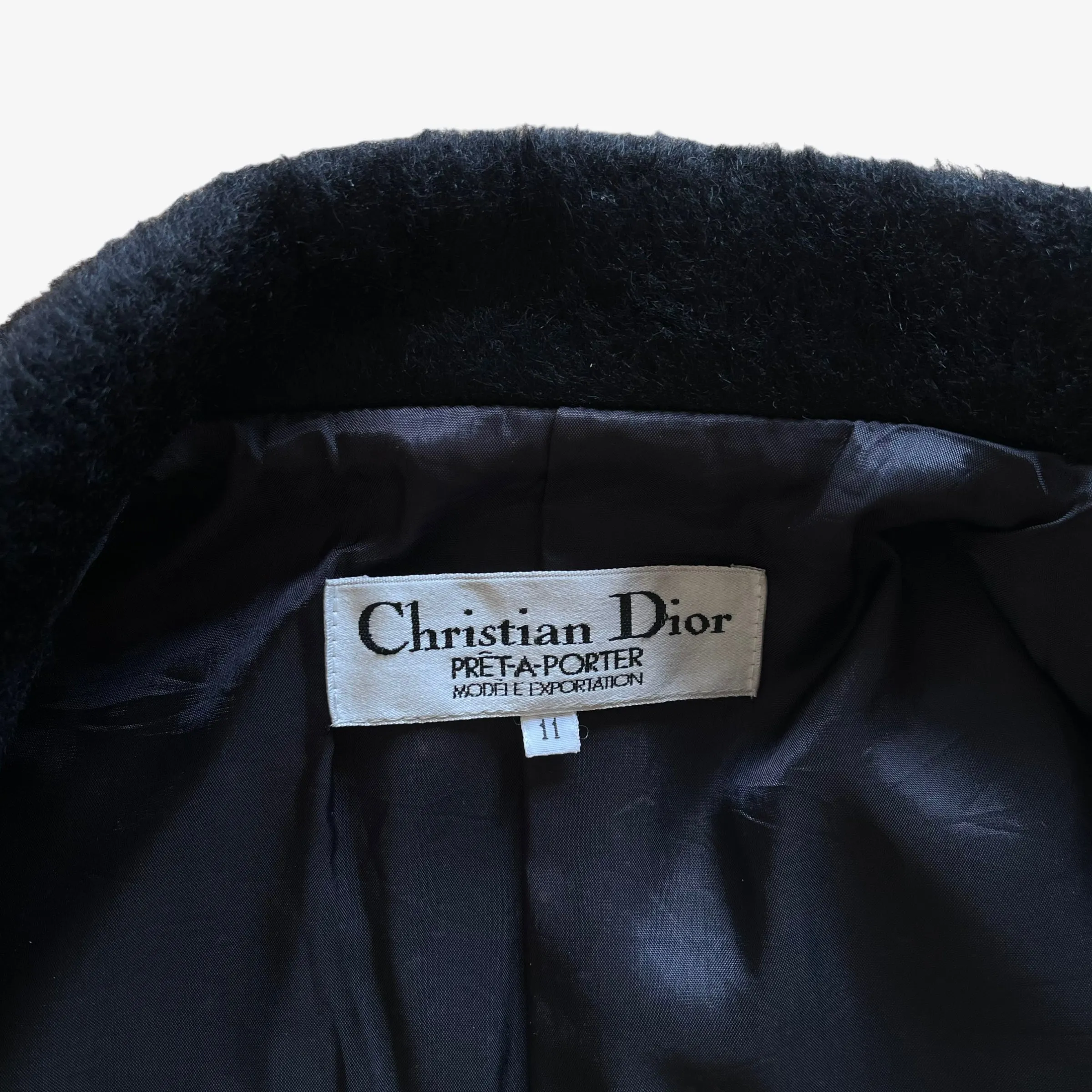 Christian Dior Mohair Wool Double Breasted Coat (Womenswear)