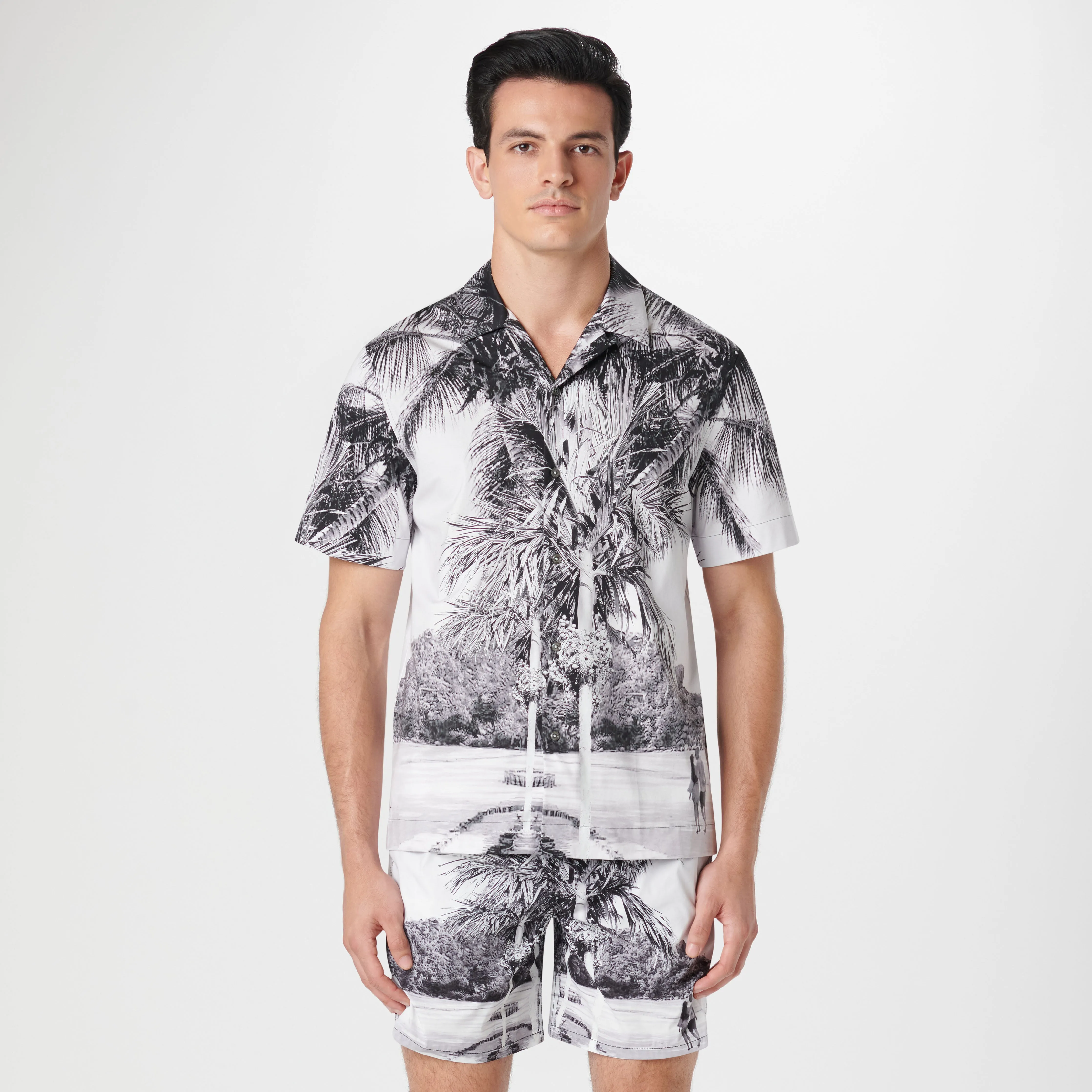 Cole Tropical Photoprint OoohCotton Camp Shirt