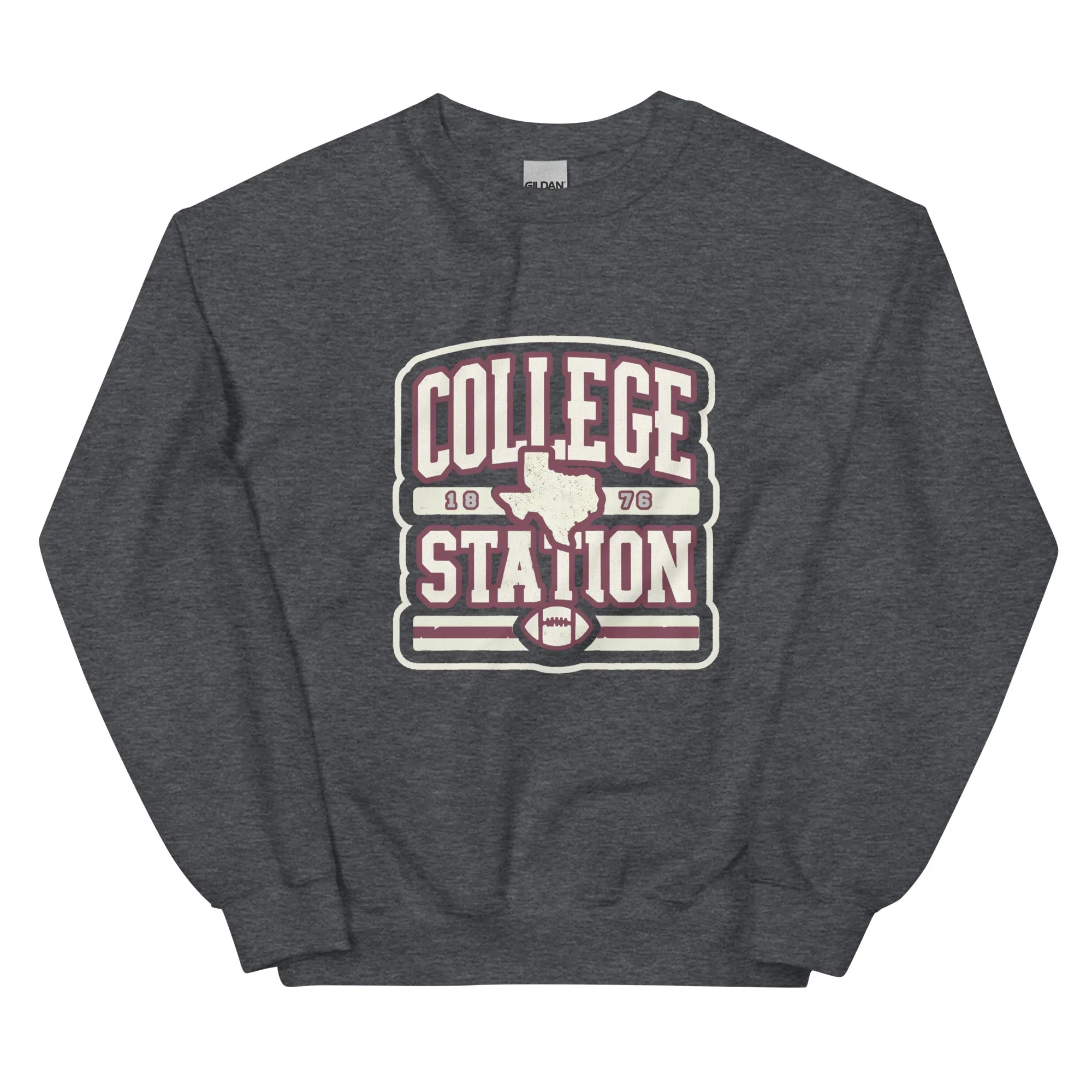 College Station 1876 Vintage Retro Sweatshirt