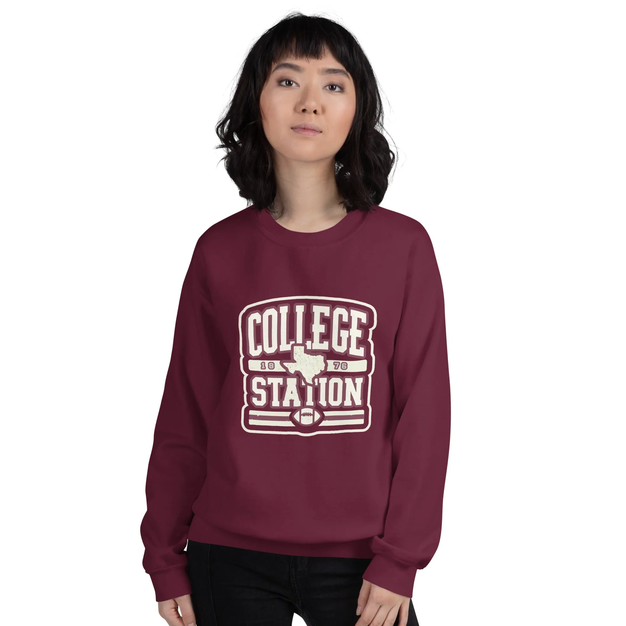 College Station 1876 Vintage Retro Sweatshirt