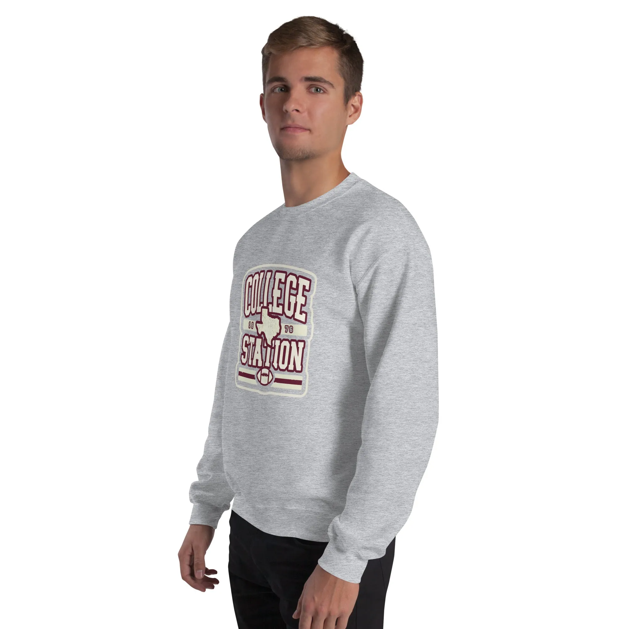 College Station 1876 Vintage Retro Sweatshirt