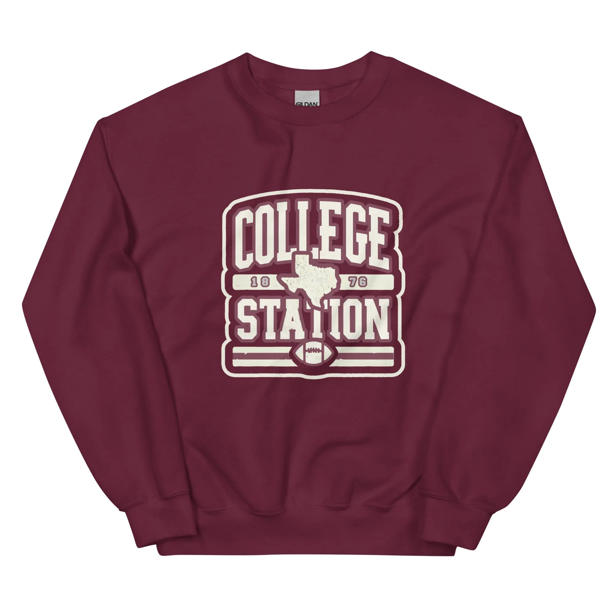 College Station 1876 Vintage Retro Sweatshirt