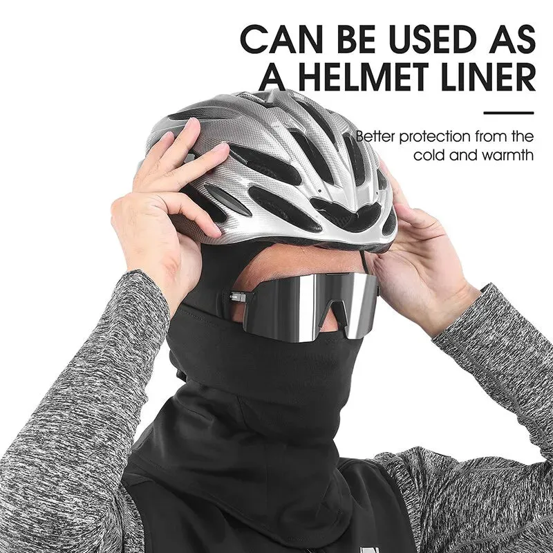 Cycling Cap Winter Warm Running Scarf Balaclava Velvet Bike Full Face Cover Headwear Climbing Fishing Skating Hat