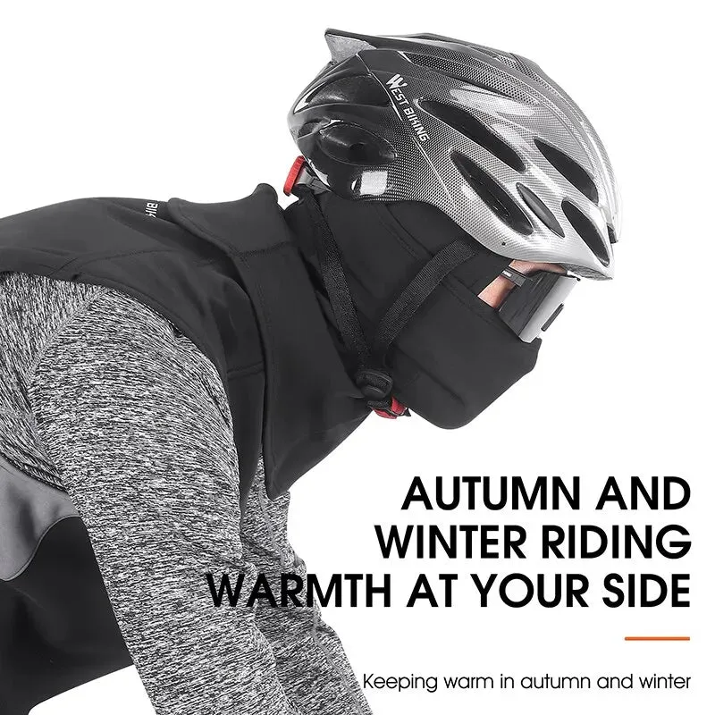 Cycling Cap Winter Warm Running Scarf Balaclava Velvet Bike Full Face Cover Headwear Climbing Fishing Skating Hat