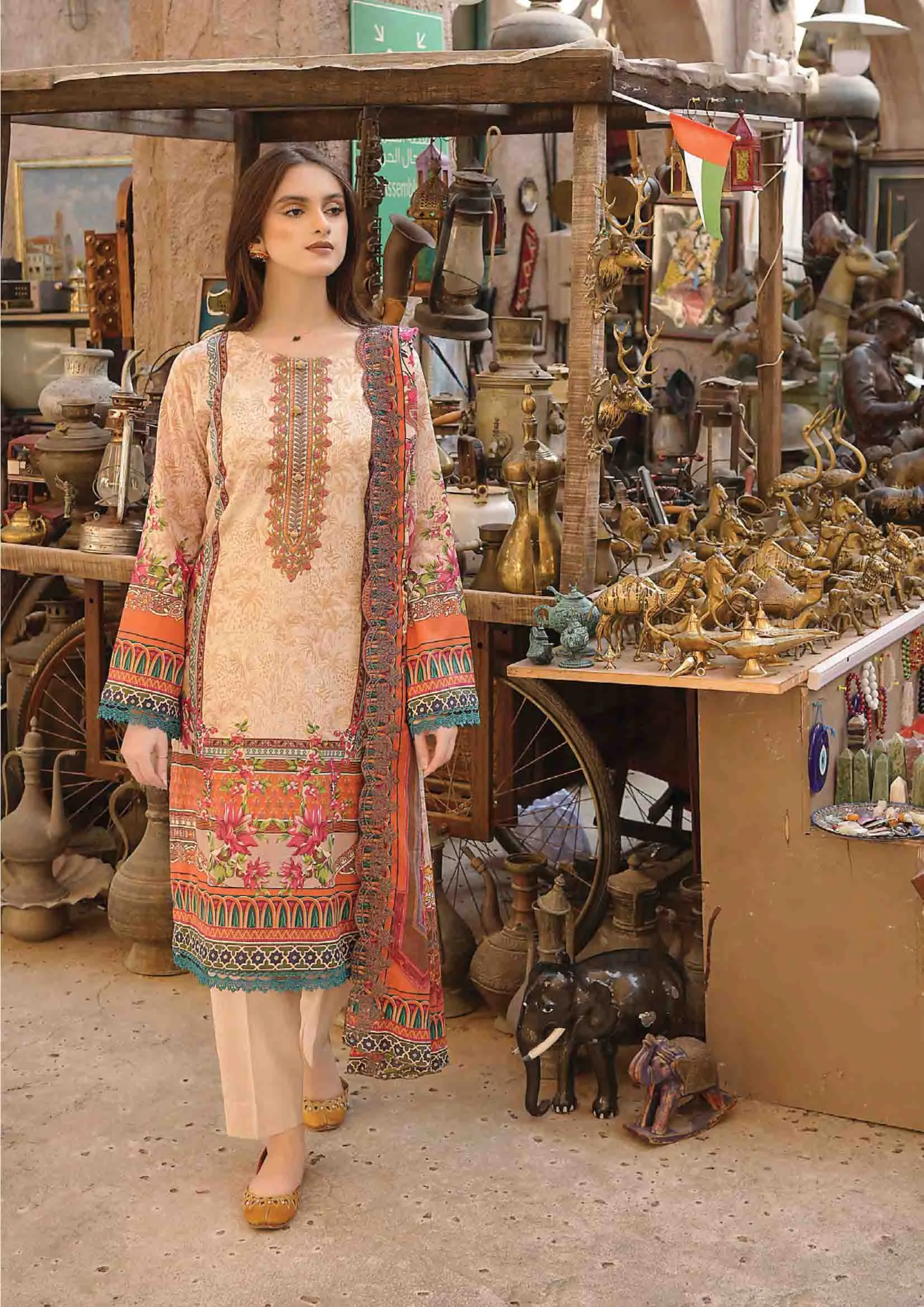 Dastaan By Dahiba Unstitched Lawn Original Pakistani Suit B06