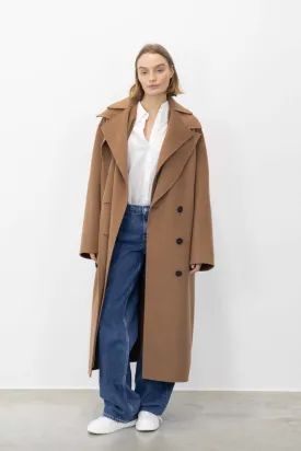 DOUBLE-FACED WOOL COAT