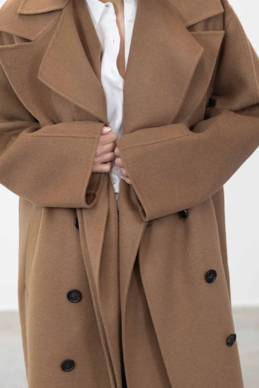 DOUBLE-FACED WOOL COAT