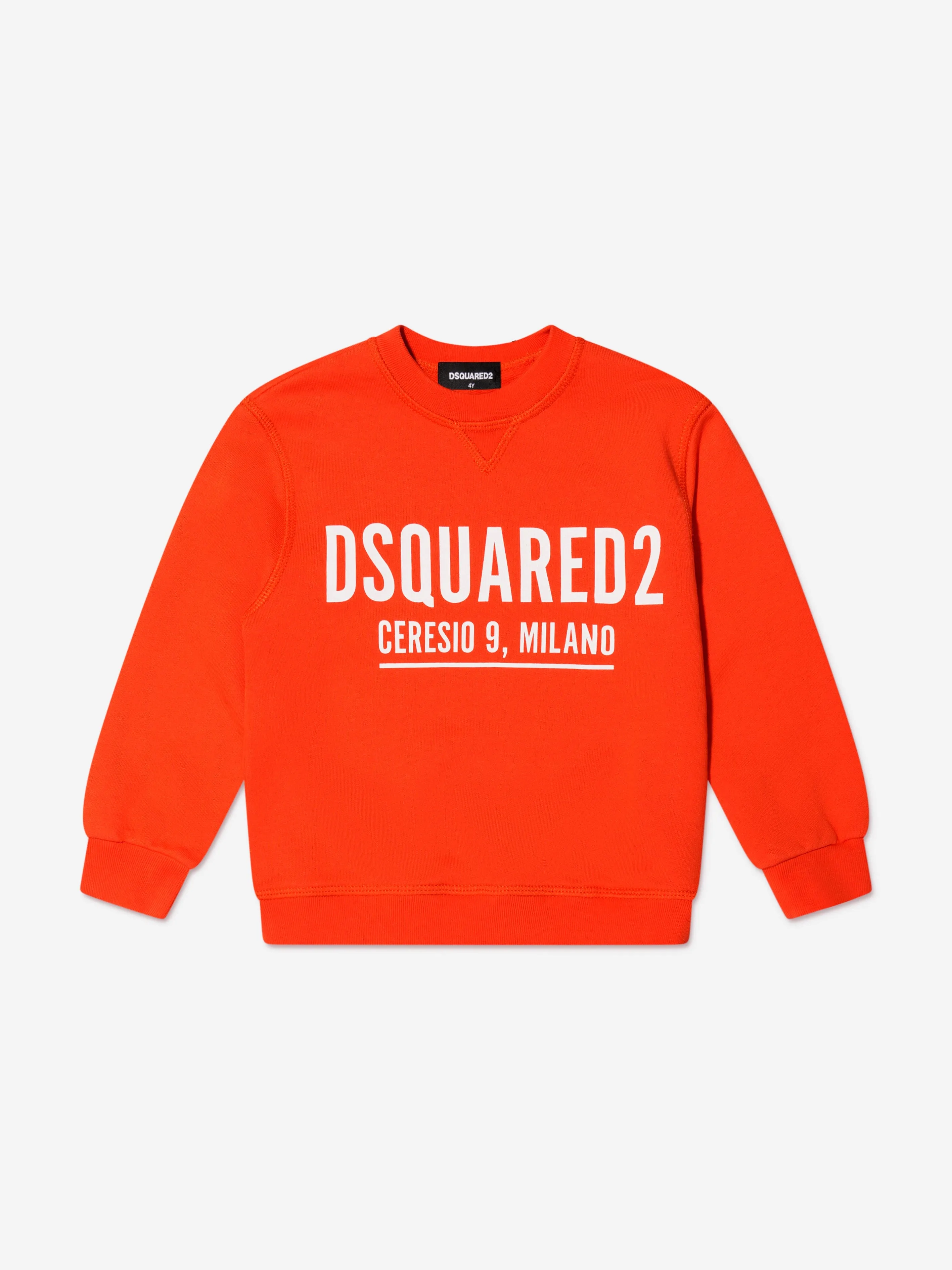 Dsquared2 Kids Logo Sweatshirt In Orange