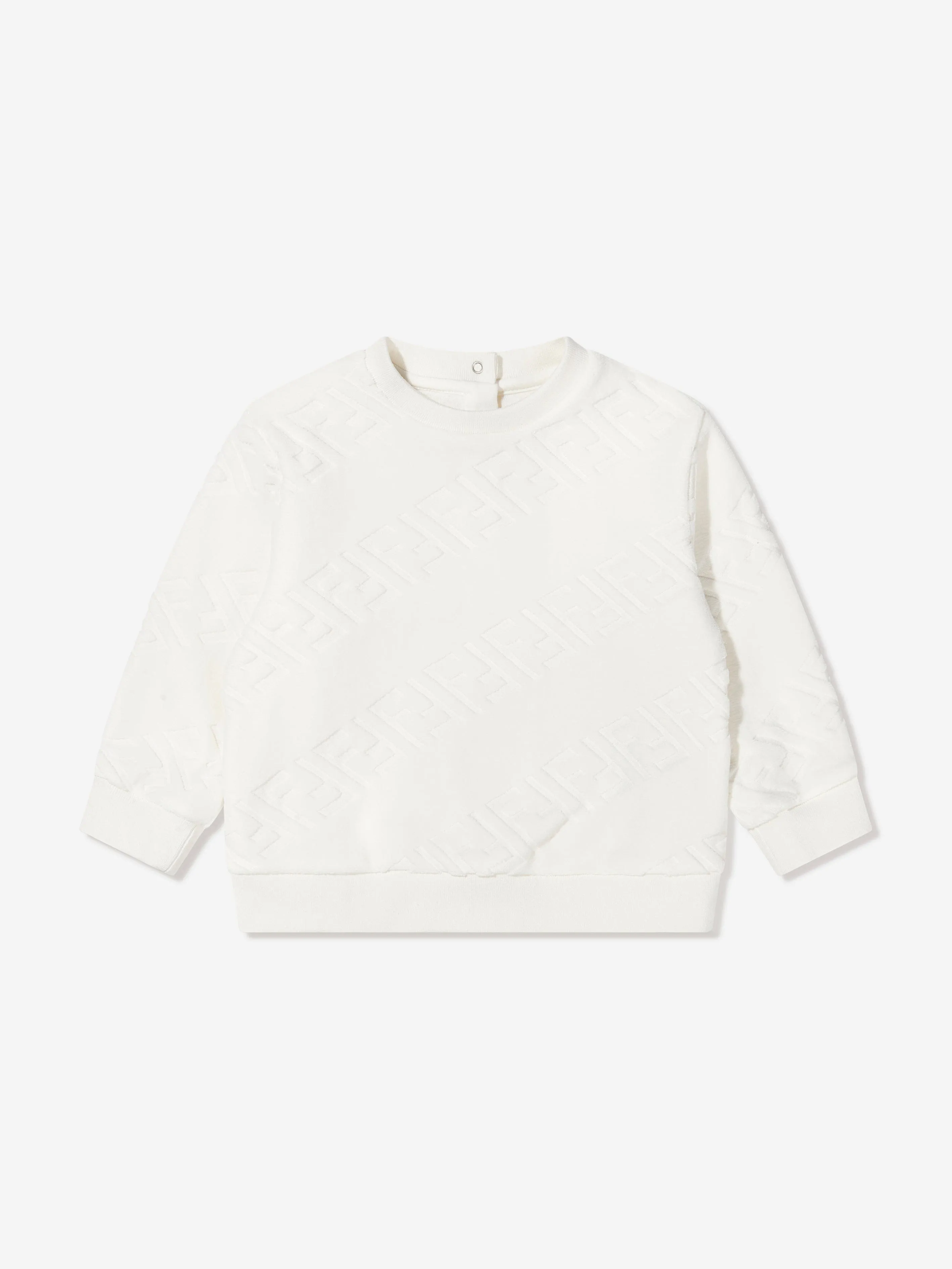 Fendi Baby Tonal FF Velour Sweatshirt