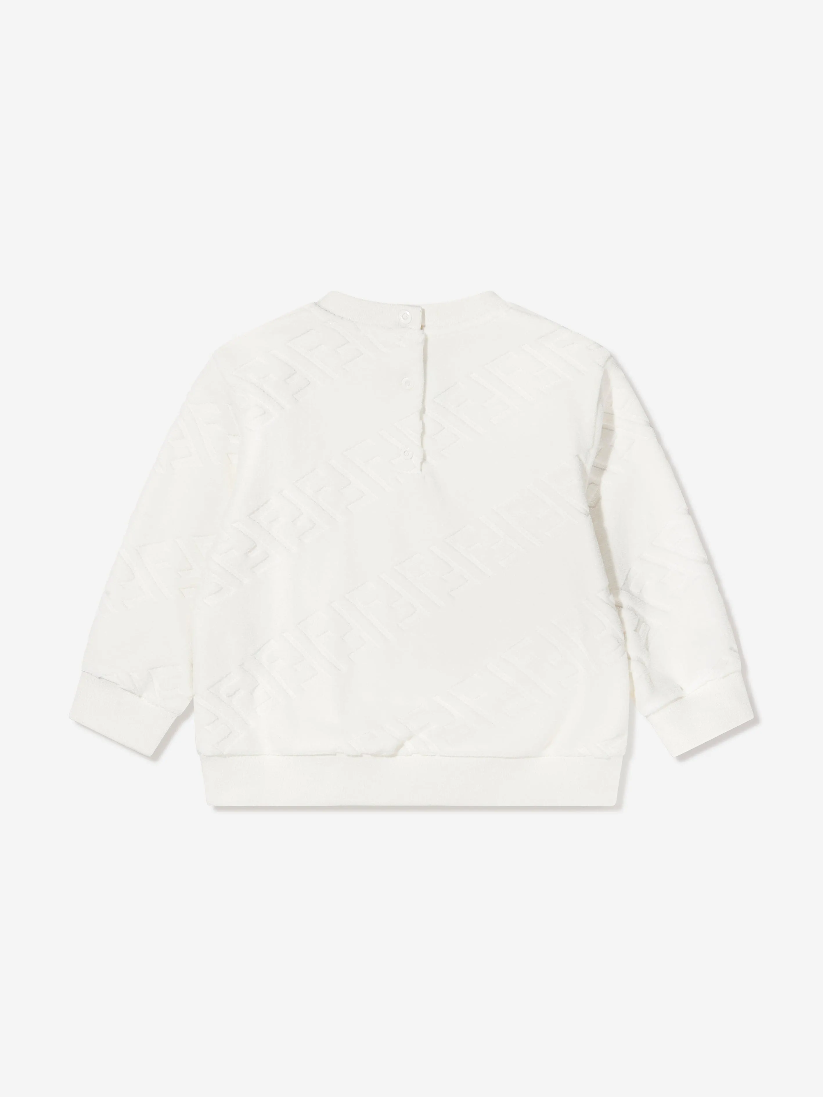 Fendi Baby Tonal FF Velour Sweatshirt