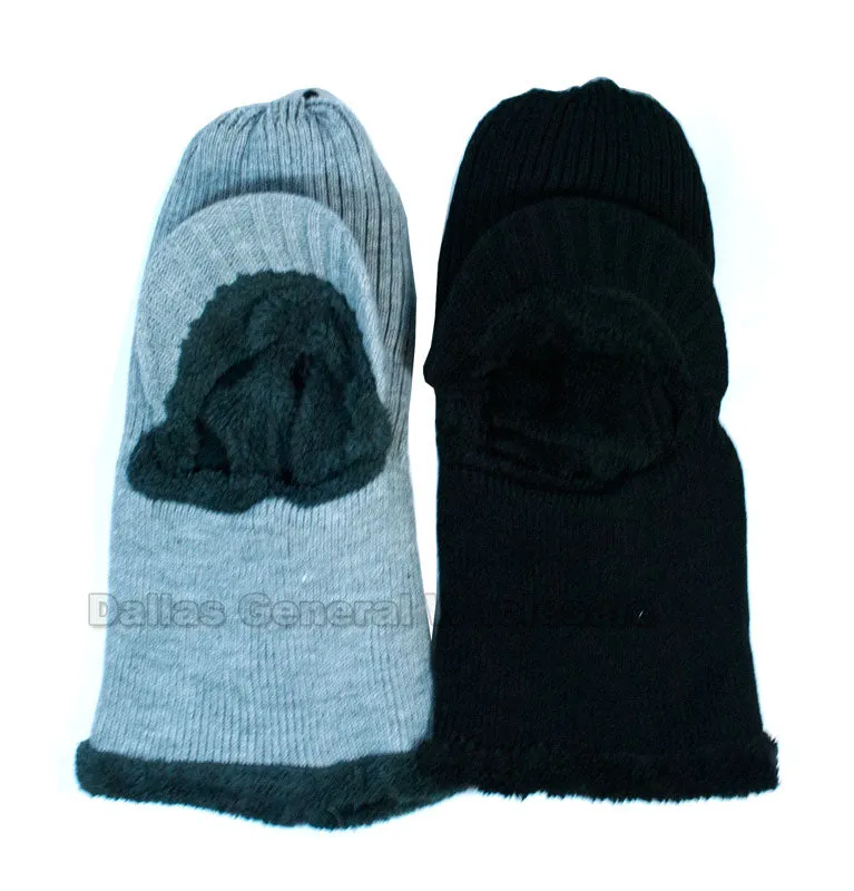 Fleece Lining Visor Beanie Masks Wholesale