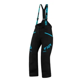 FXR Fresh Snowmobile Pants Black/Sky Blue