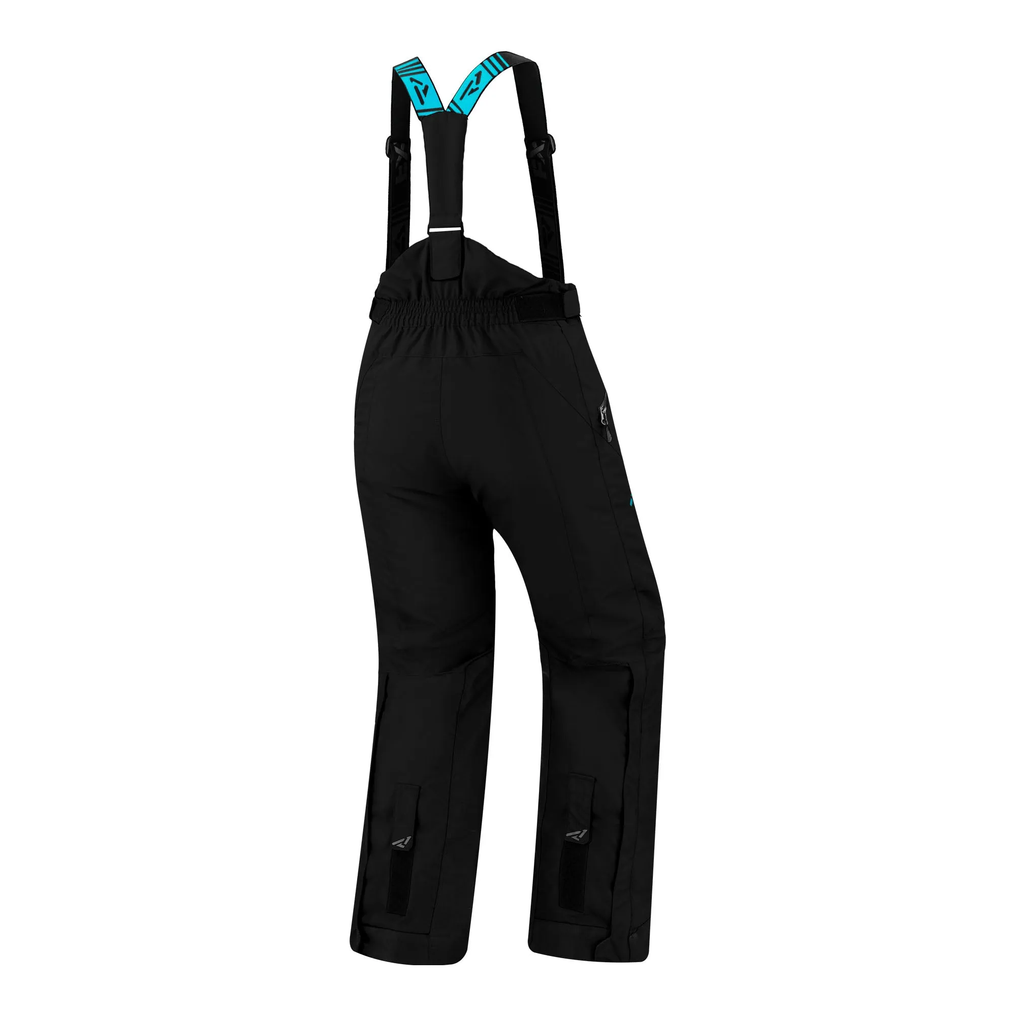 FXR Fresh Snowmobile Pants Black/Sky Blue